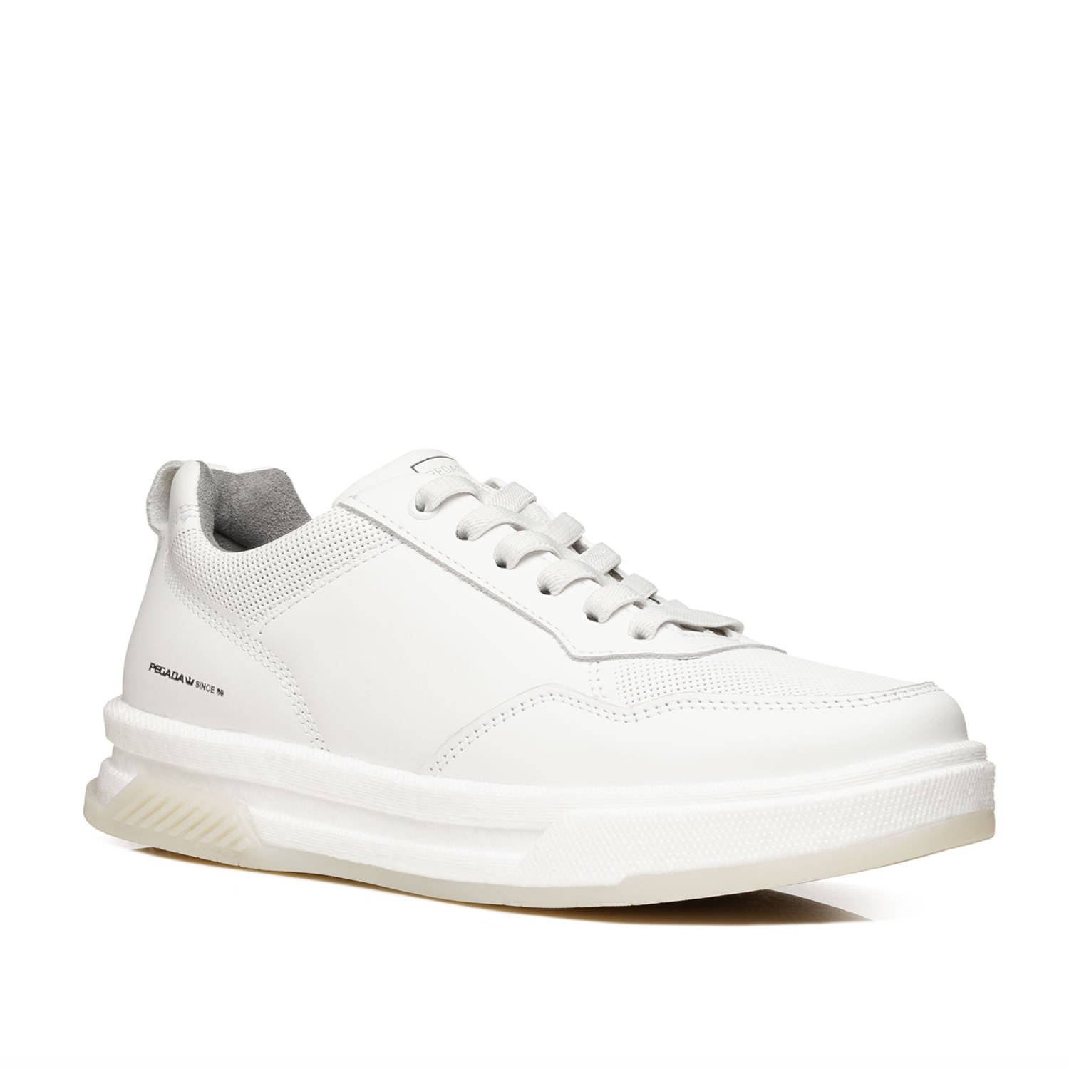 Tênis Casual Pegada Masculino em Couro Branco 112702-01 Branco 3