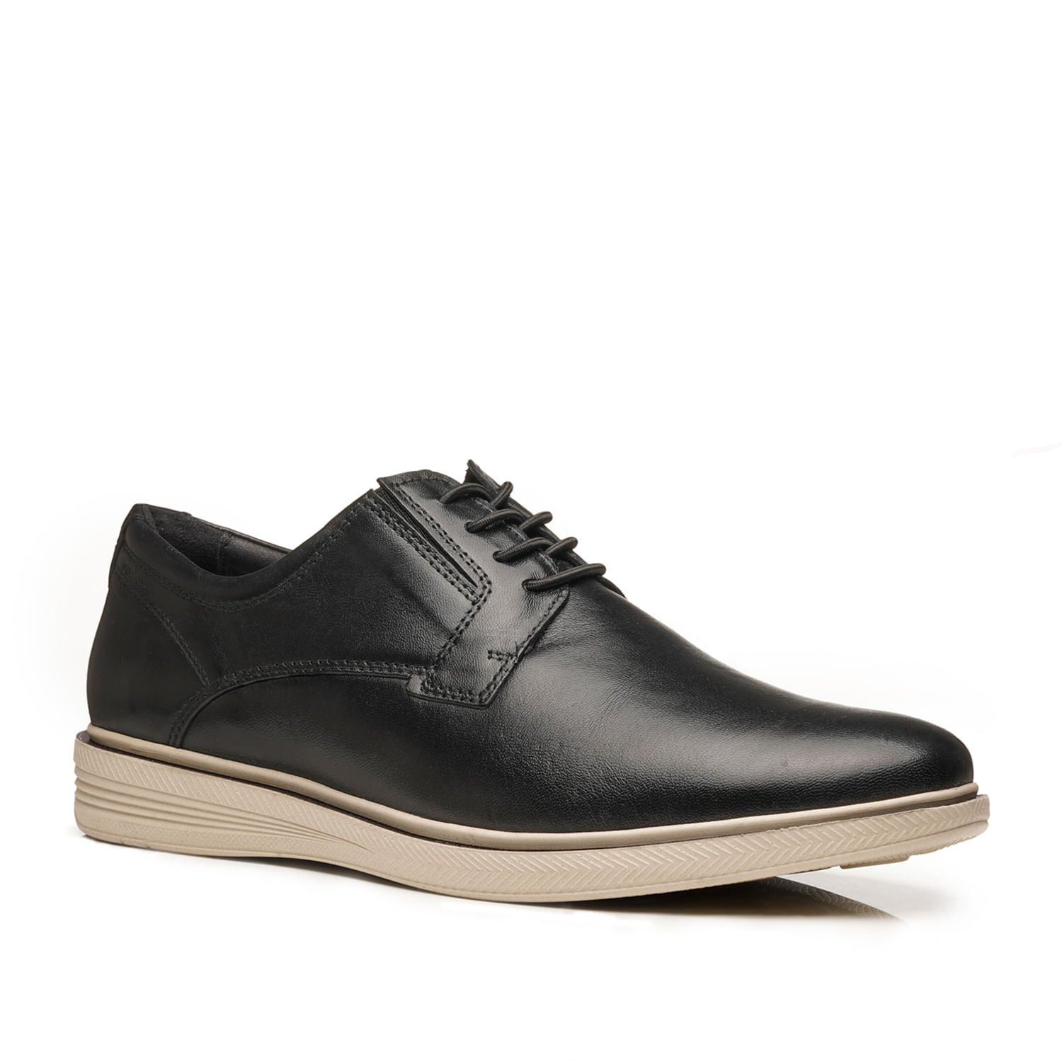 Sapato Casual Pegada Masculino em Couro Preto 126117-01 Preto 2