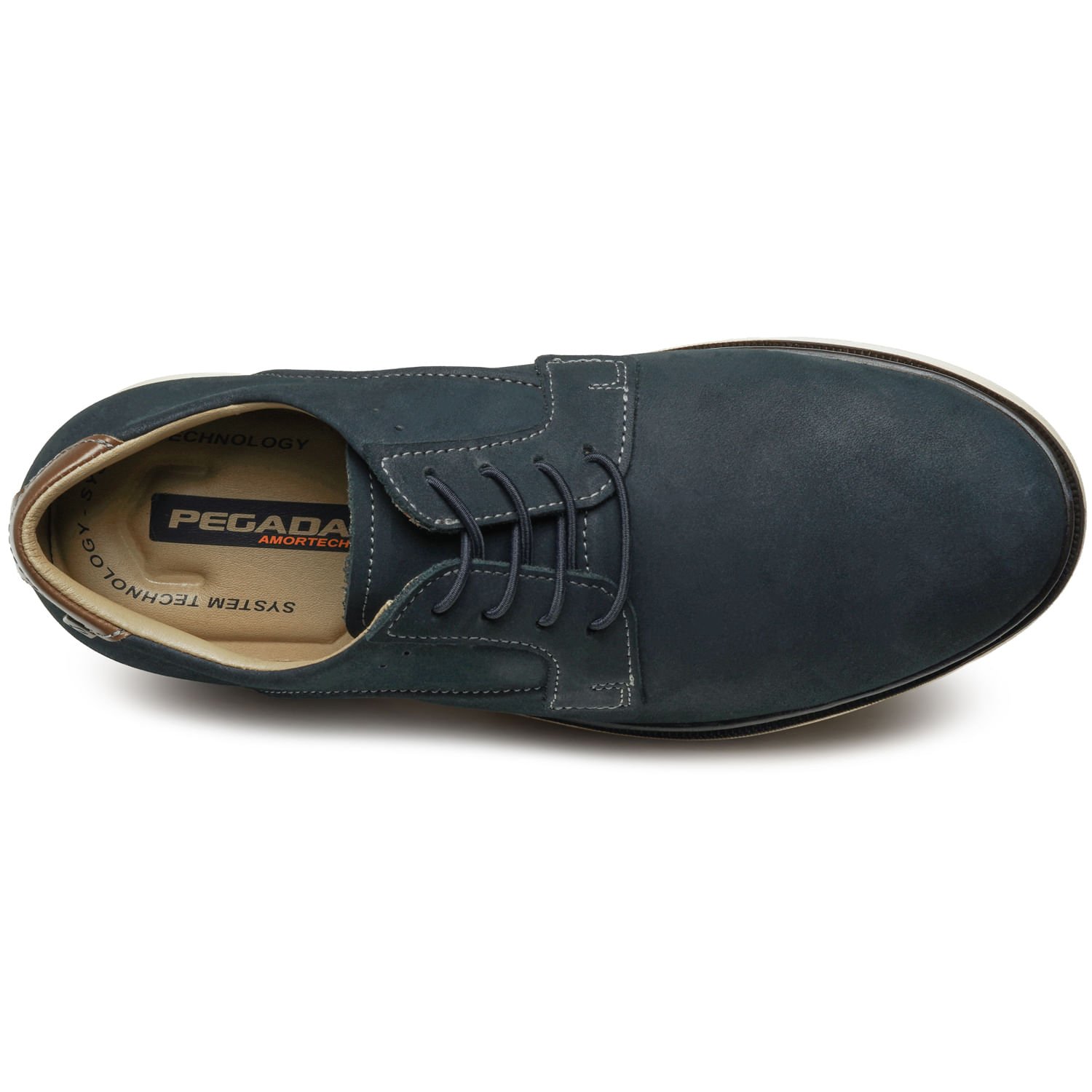 Sapato Casual Pegada Masculino em Couro Marinho 127603-06 Azul Marinho 6