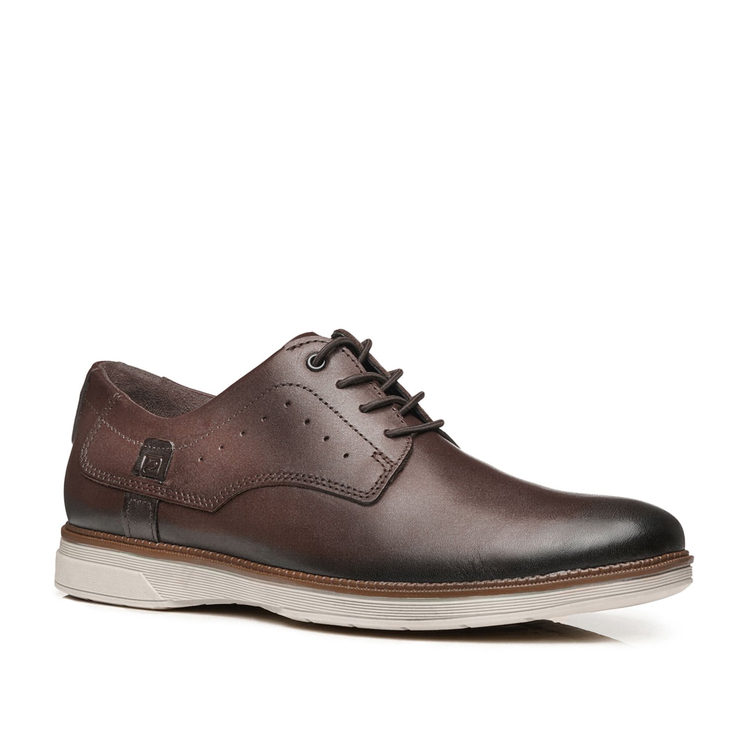 Sapato Casual Pegada Masculino em Couro Pinhão 126708-03 Marrom 2