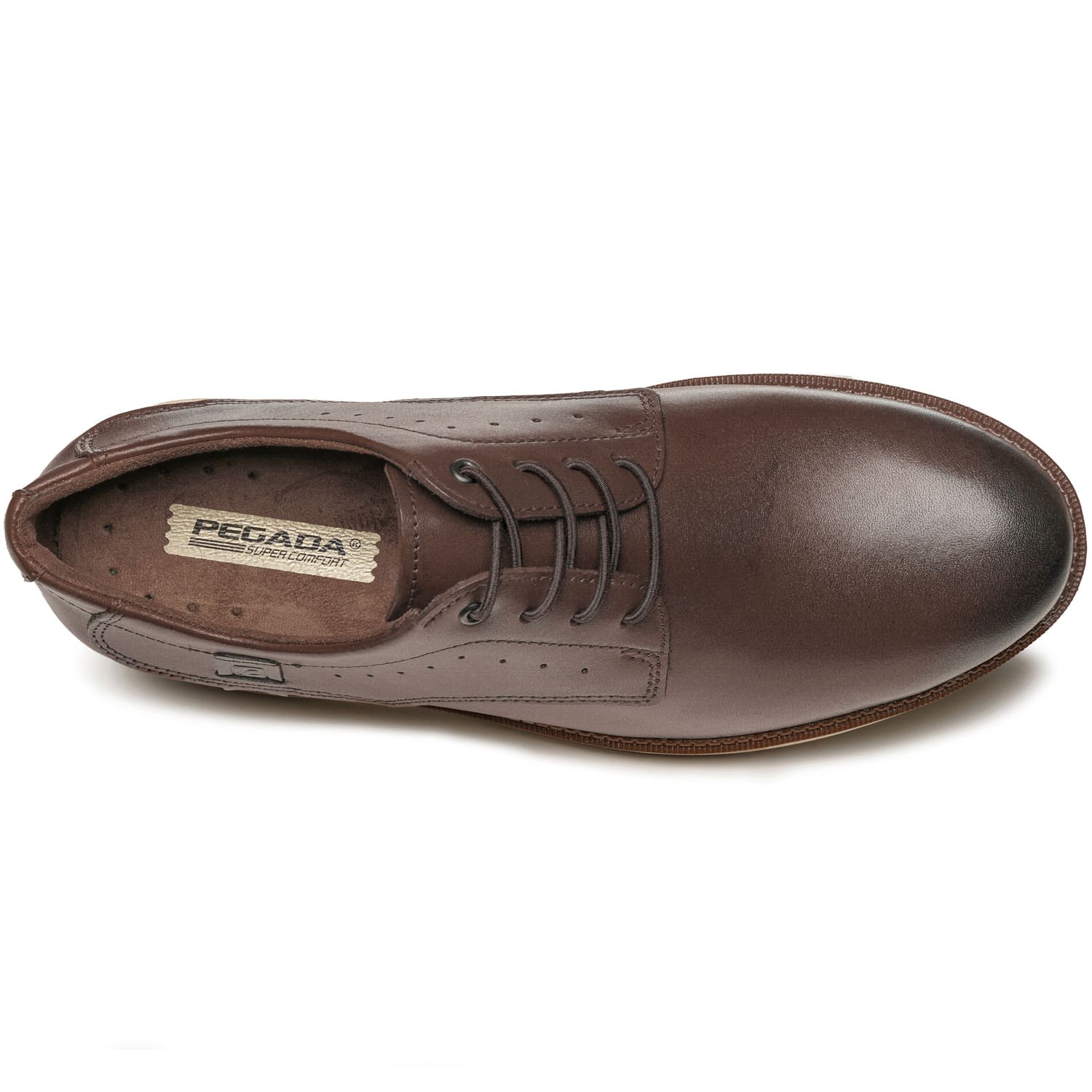 Sapato Casual Pegada Masculino em Couro Pinhão 126708-03 Marrom 5