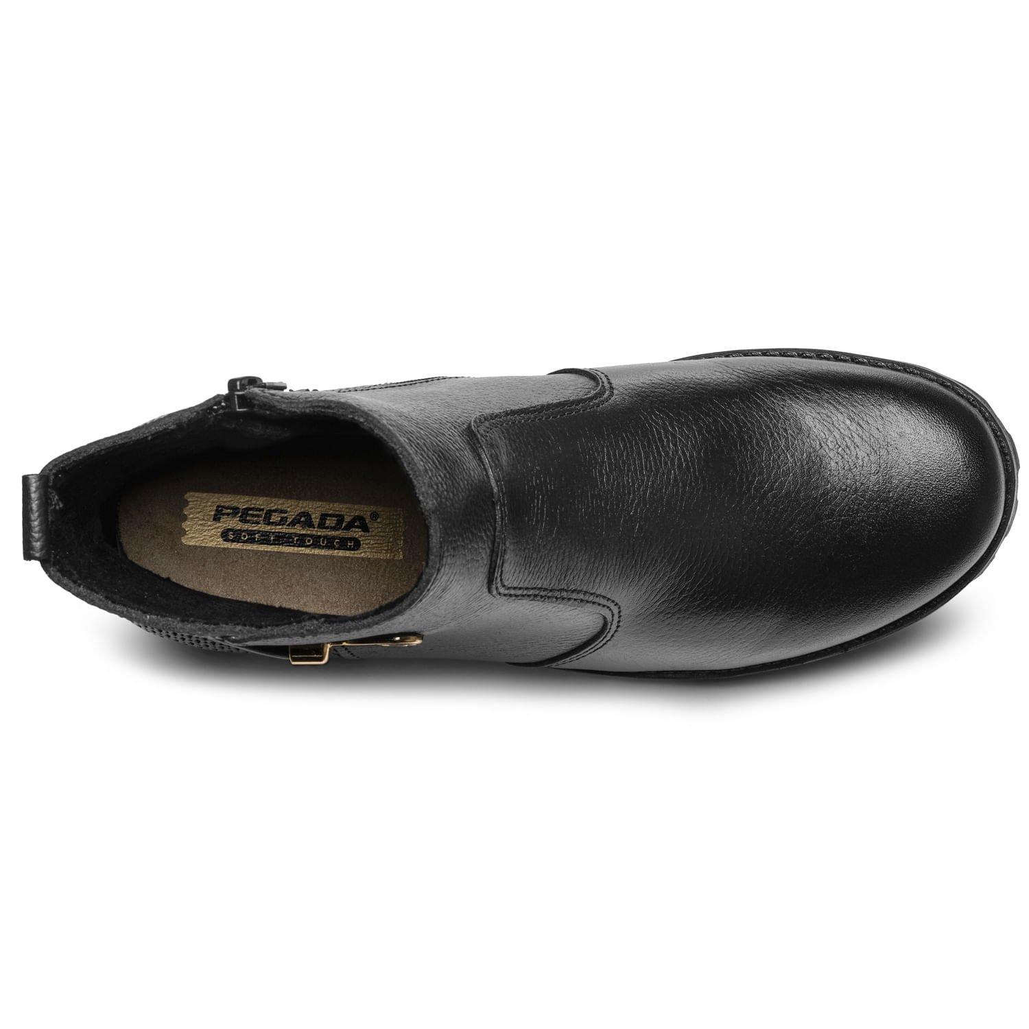 Bota Pegada Feminina em Couro Preta Cano Curto 281421-03 Preto 5