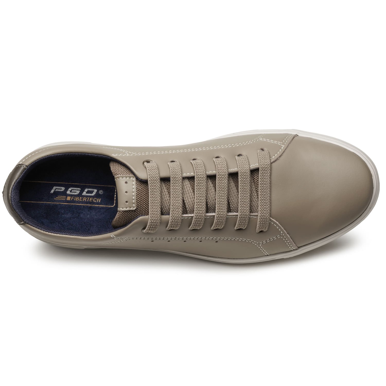 Tênis Casual Pegada Masculino em Microfibra Areia 172801-04 Bege 5