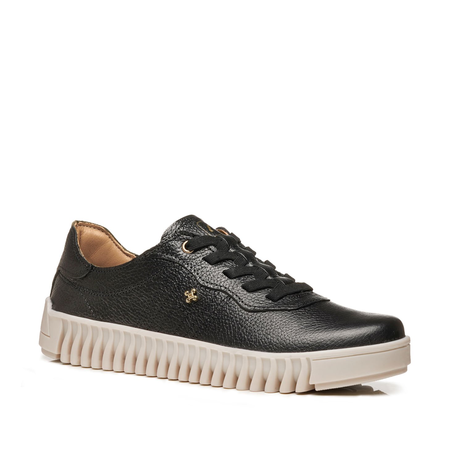 Tênis Pegada Feminino em Couro Preto 210522-03 Preto 2