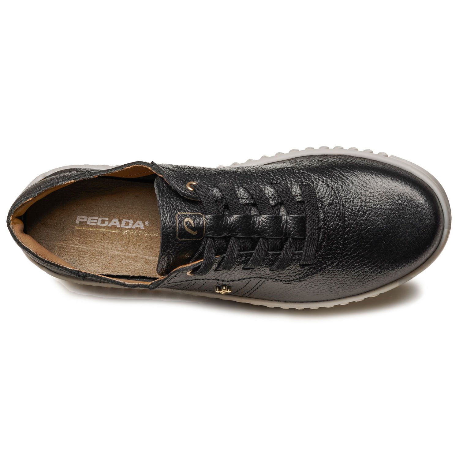 Tênis Pegada Feminino em Couro Preto 210522-03 Preto 5