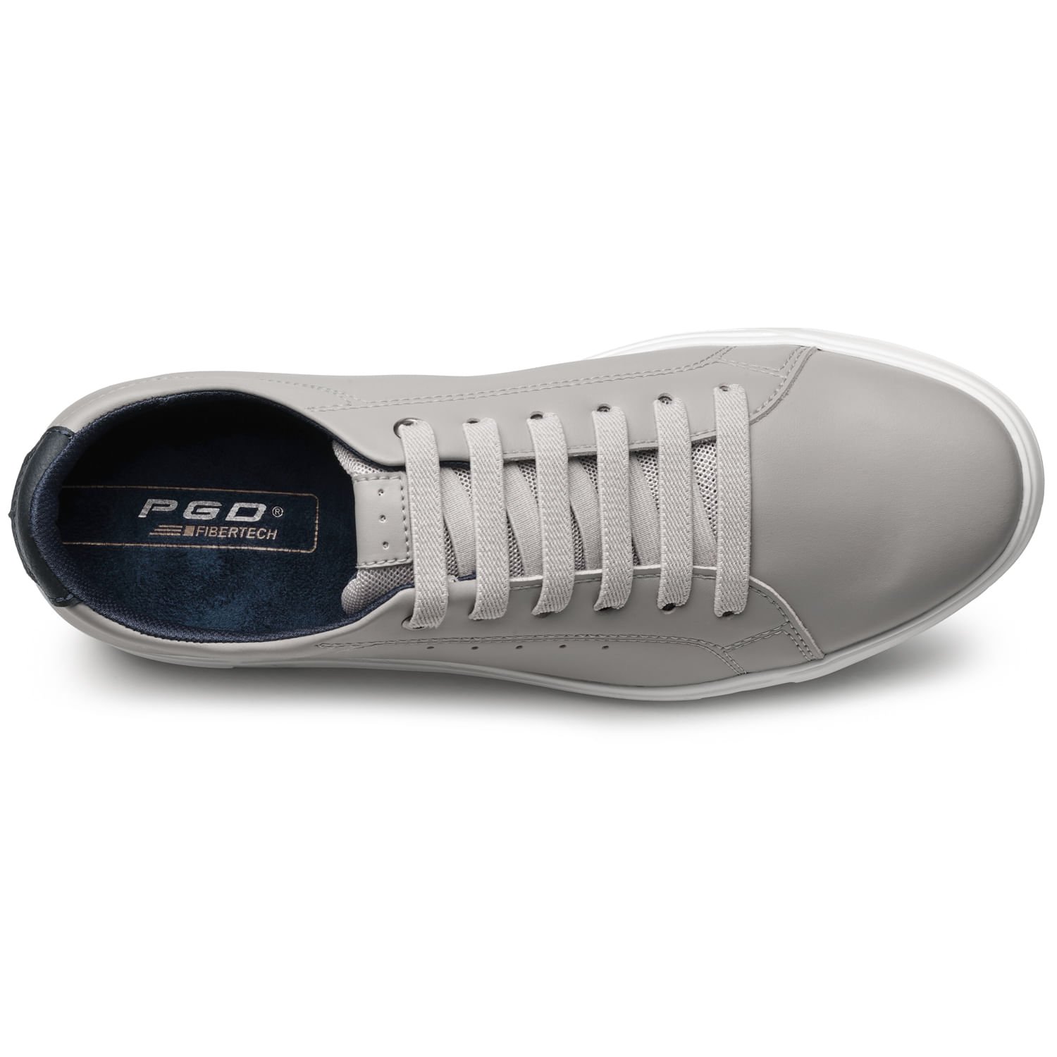 Tênis Casual Pegada Masculino em Microfibra Silver 172801-03 Cinza 5