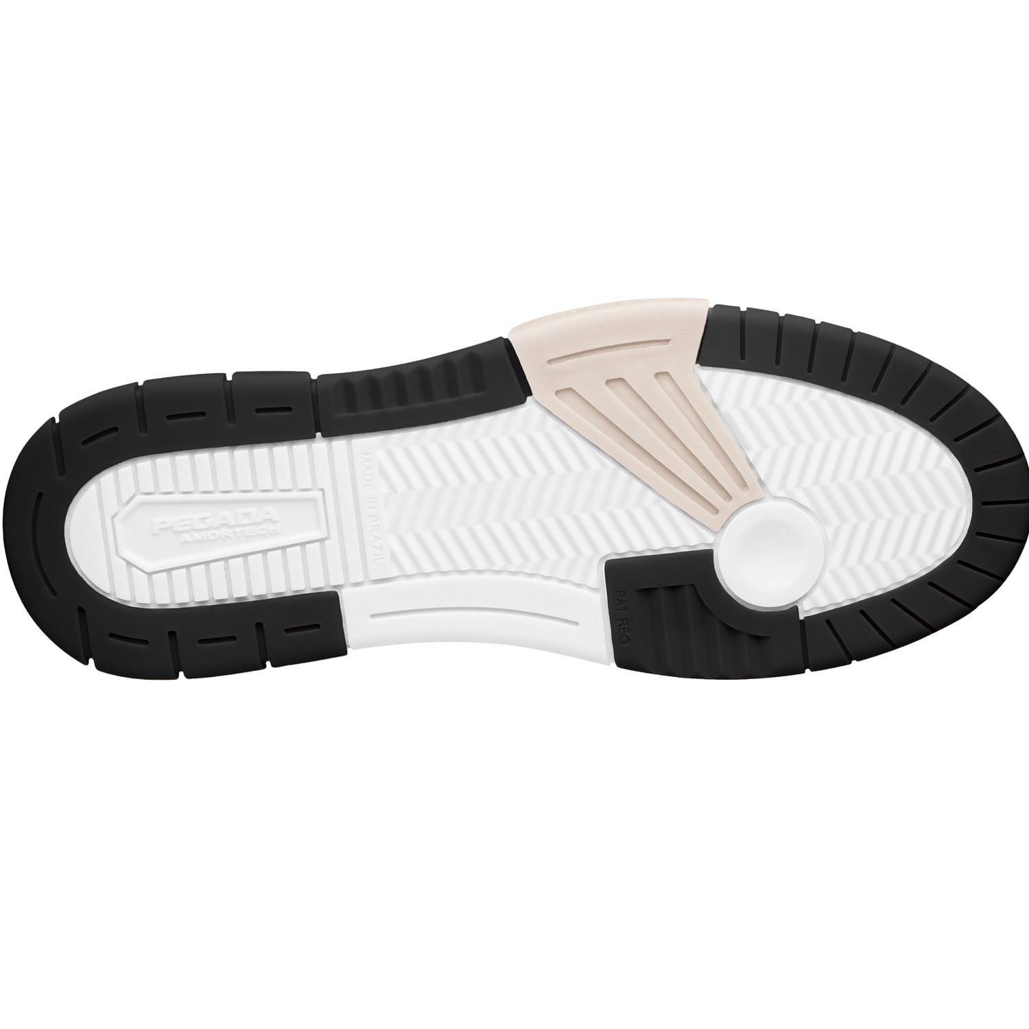Tênis Pegada Feminino em Couro Branco 212610-04 Branco/Preto 6