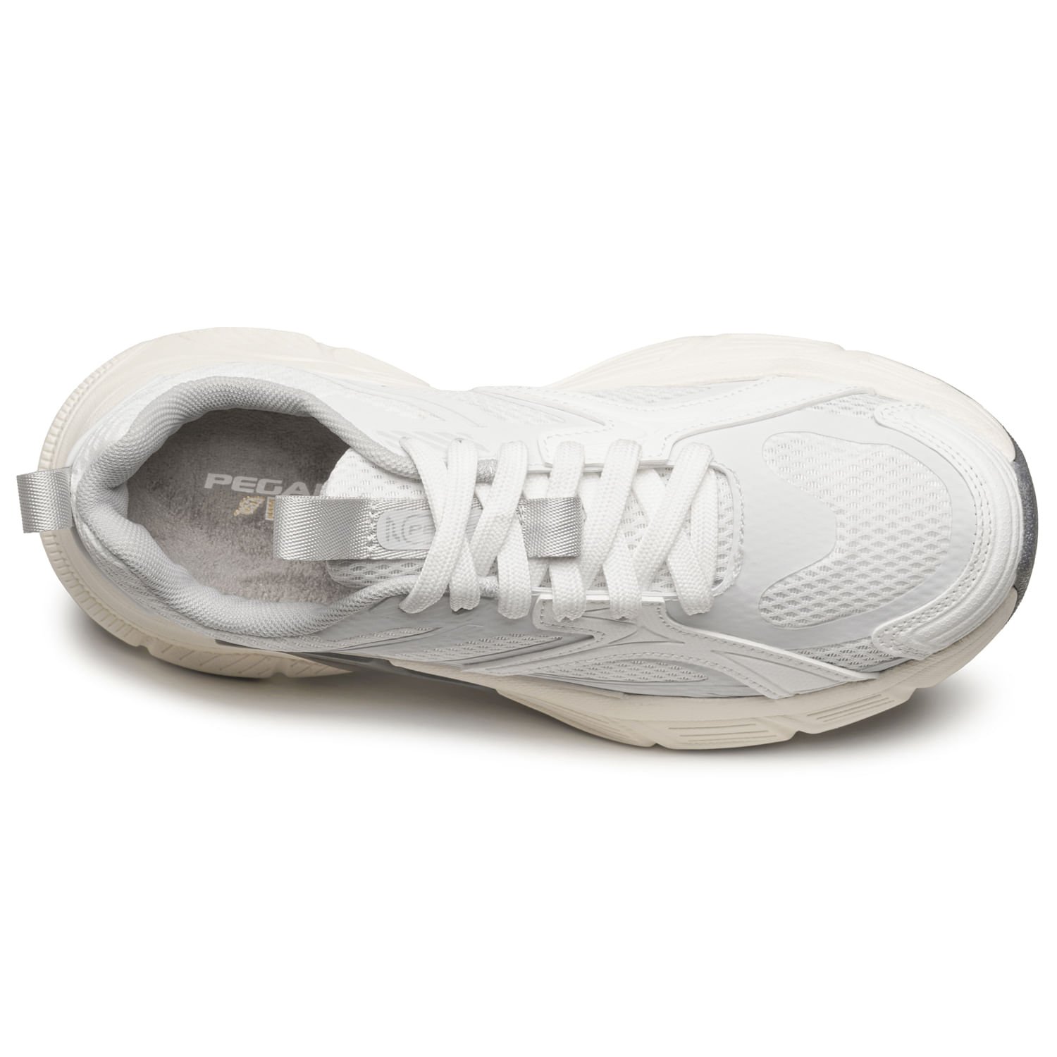 Tênis Chunky Pegada Feminino em Tecido Branco 291601-01 Branco 5