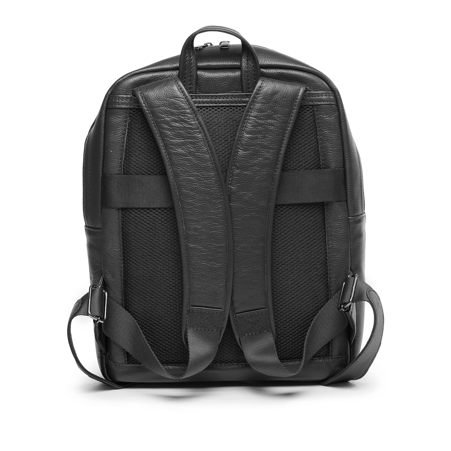 Mochila Pegada em Couro Preto MO009325-01 Preto 3