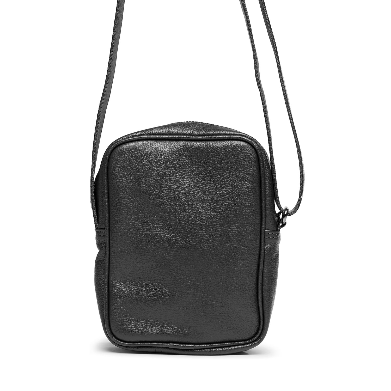 Bolsa Pegada em Couro Preto BO008766-01 Preto 3