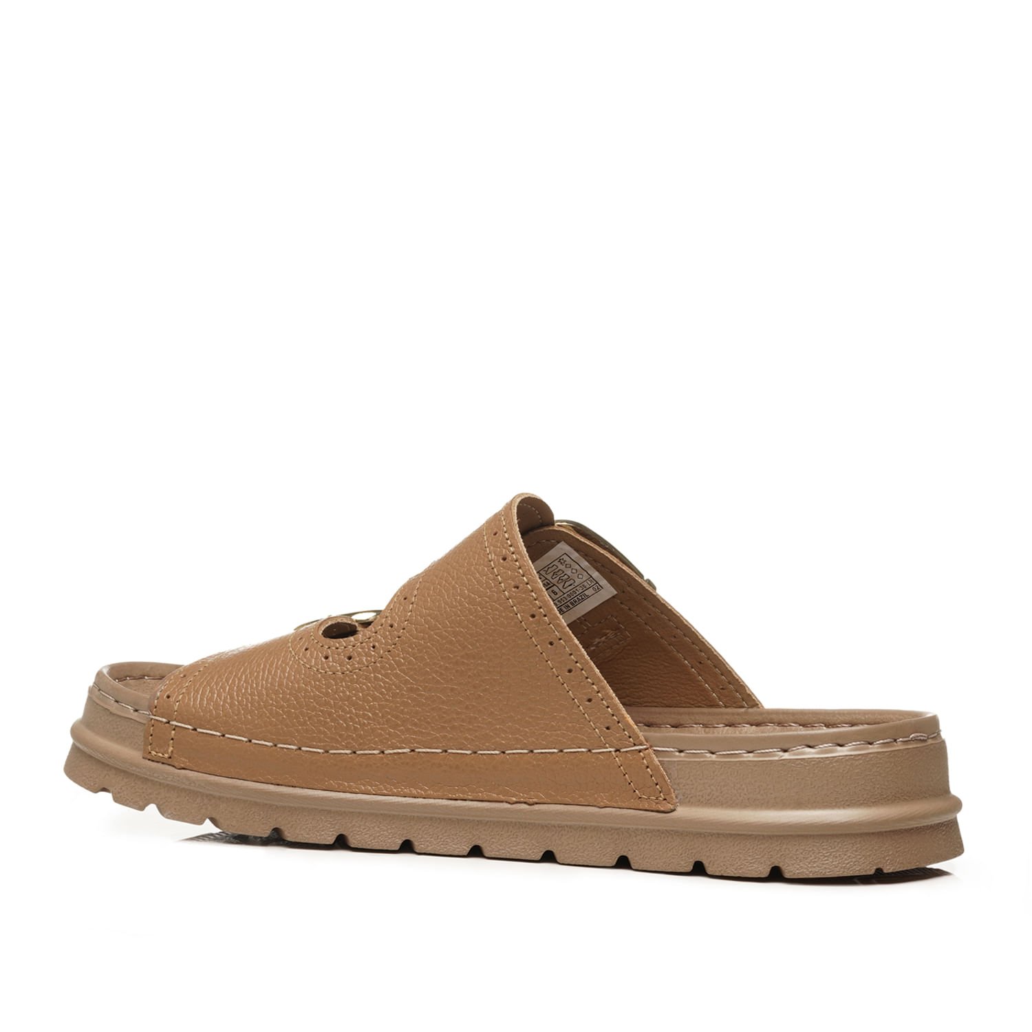 Chinelo Pegada Feminino em Couro Caramelo 234706-02 Marrom 4
