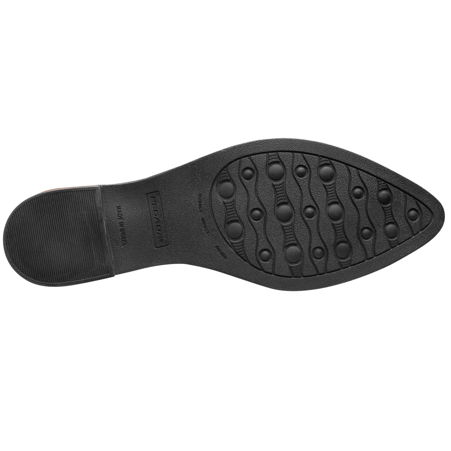 Bota Pegada Feminina em Couro Preto Cano Curto Slouch 282501-03 Preto 4