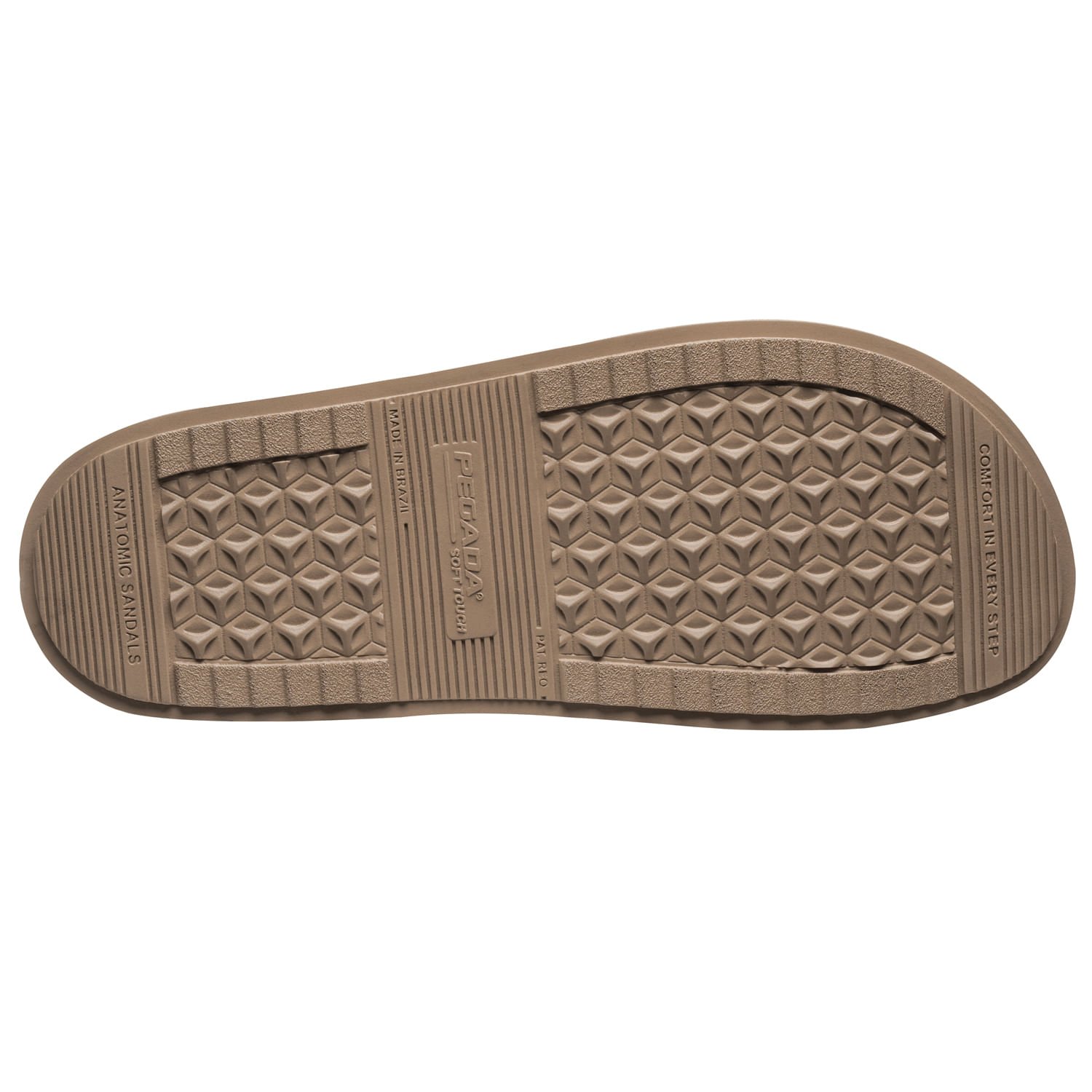 Chinelo Pegada Masculino em Couro Pinhão 134851-01 Marrom 4