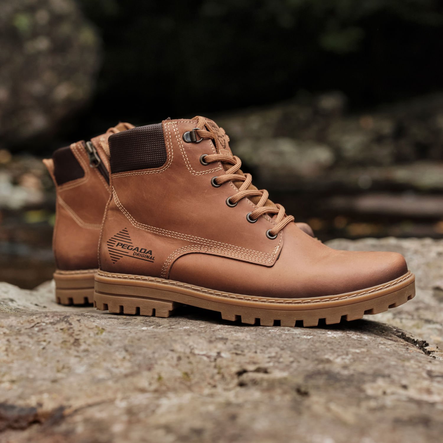Coturno Pegada Masculino em Couro Latego 181511-03 Marrom 2