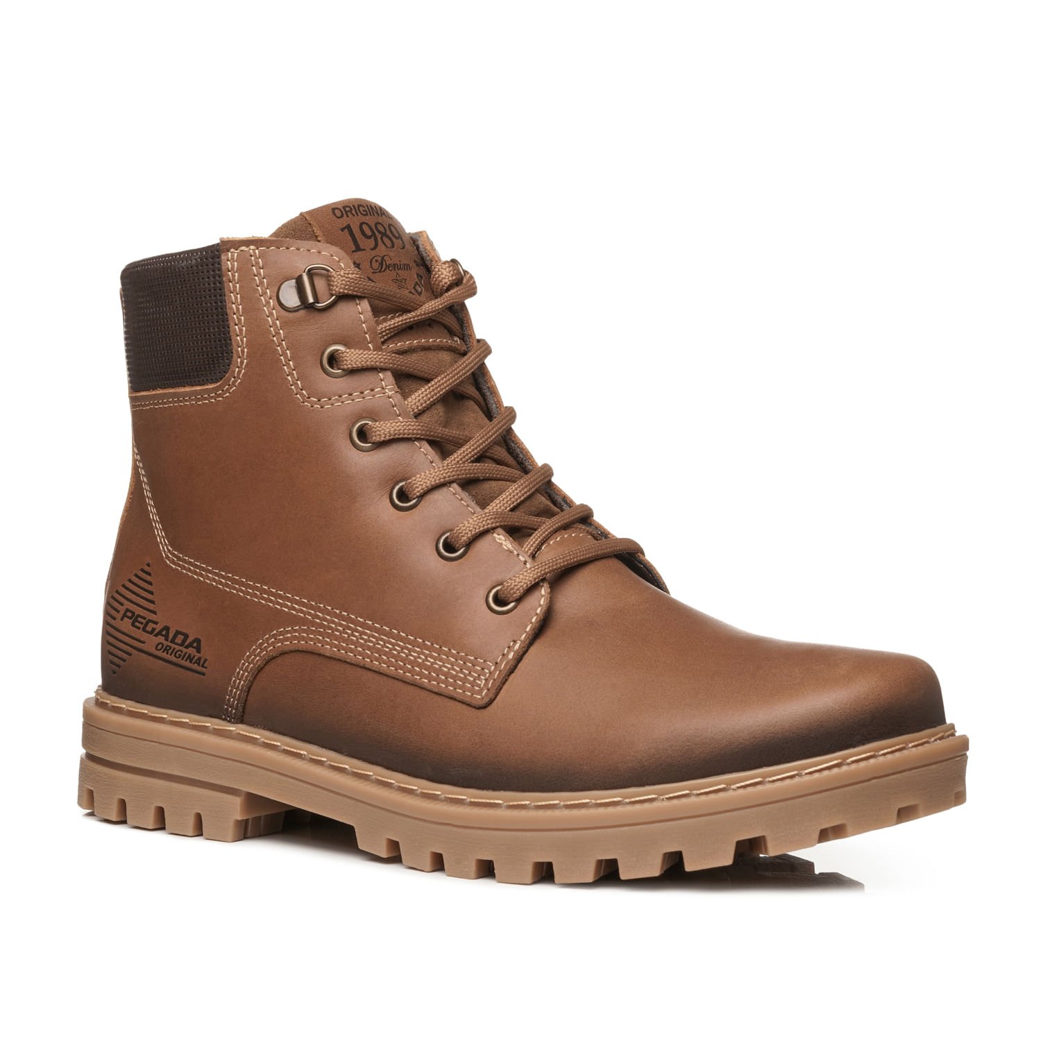 Coturno Pegada Masculino em Couro Latego 181511-03 Marrom 3