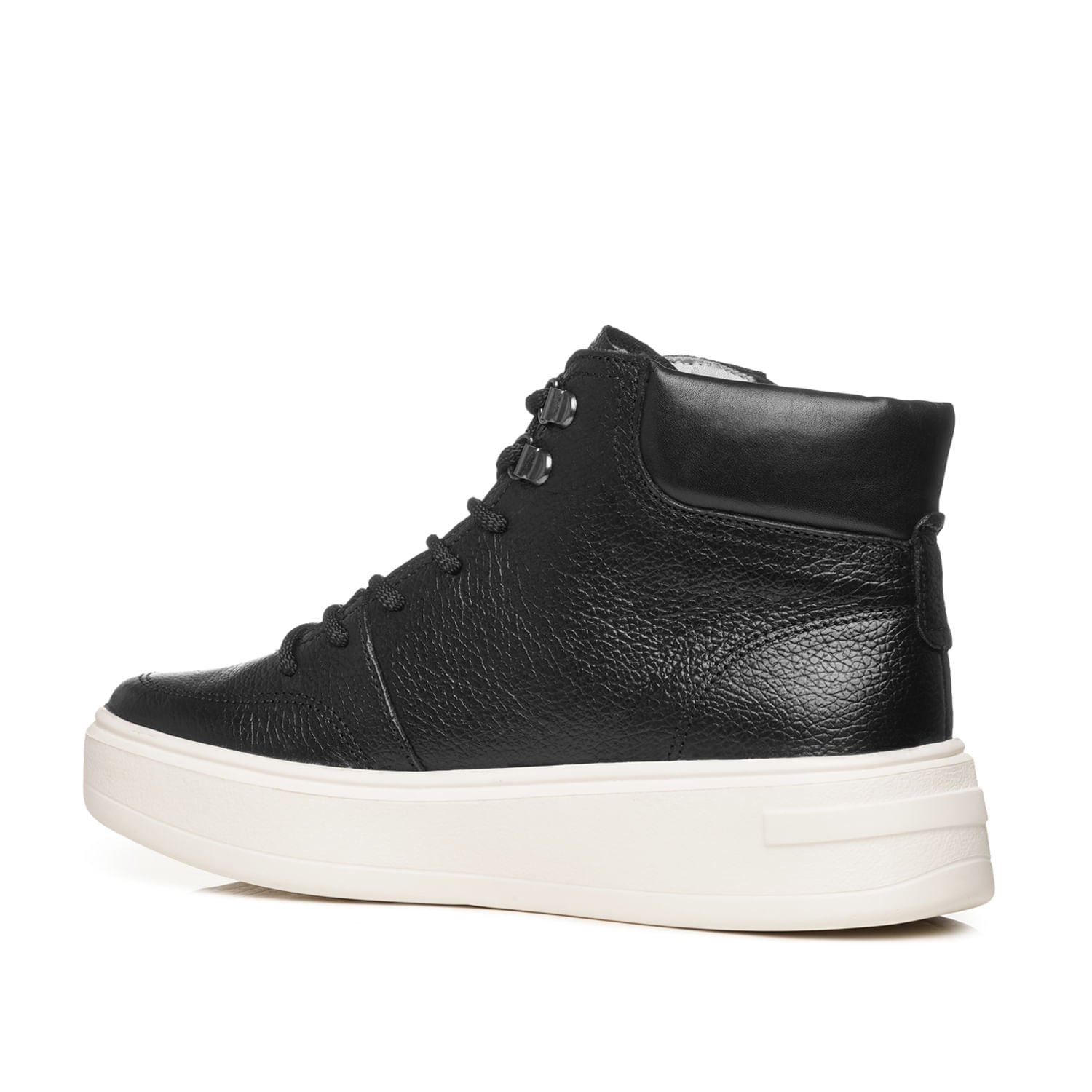 Tênis Pegada Feminino em Couro Preto 213113-02 Preto 3