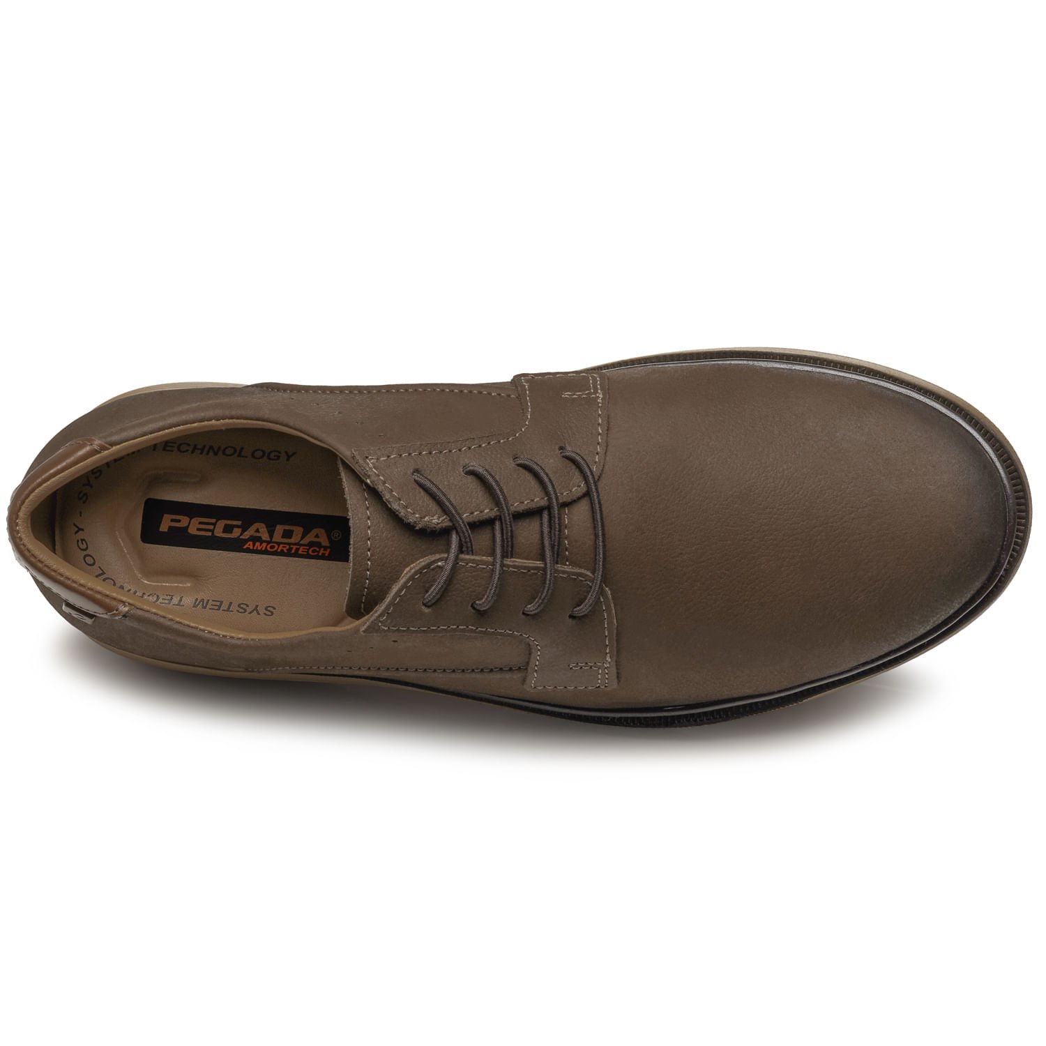Sapato Casual Pegada Masculino em Couro Chocolate 127603-05 Marrom 6
