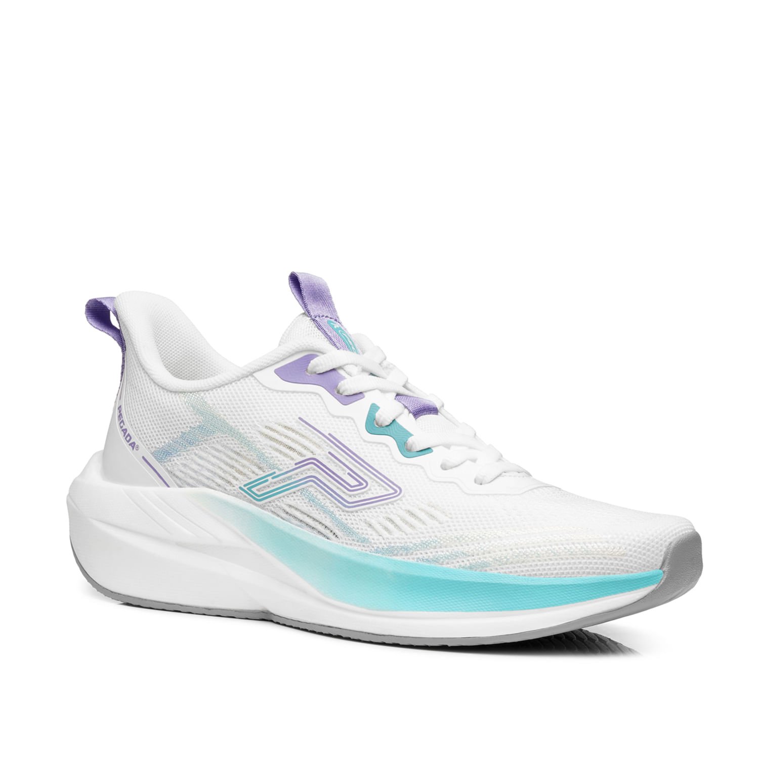 Tênis Esportivo Pegada Feminino em Tecido Branco 291701-01 Branco 2