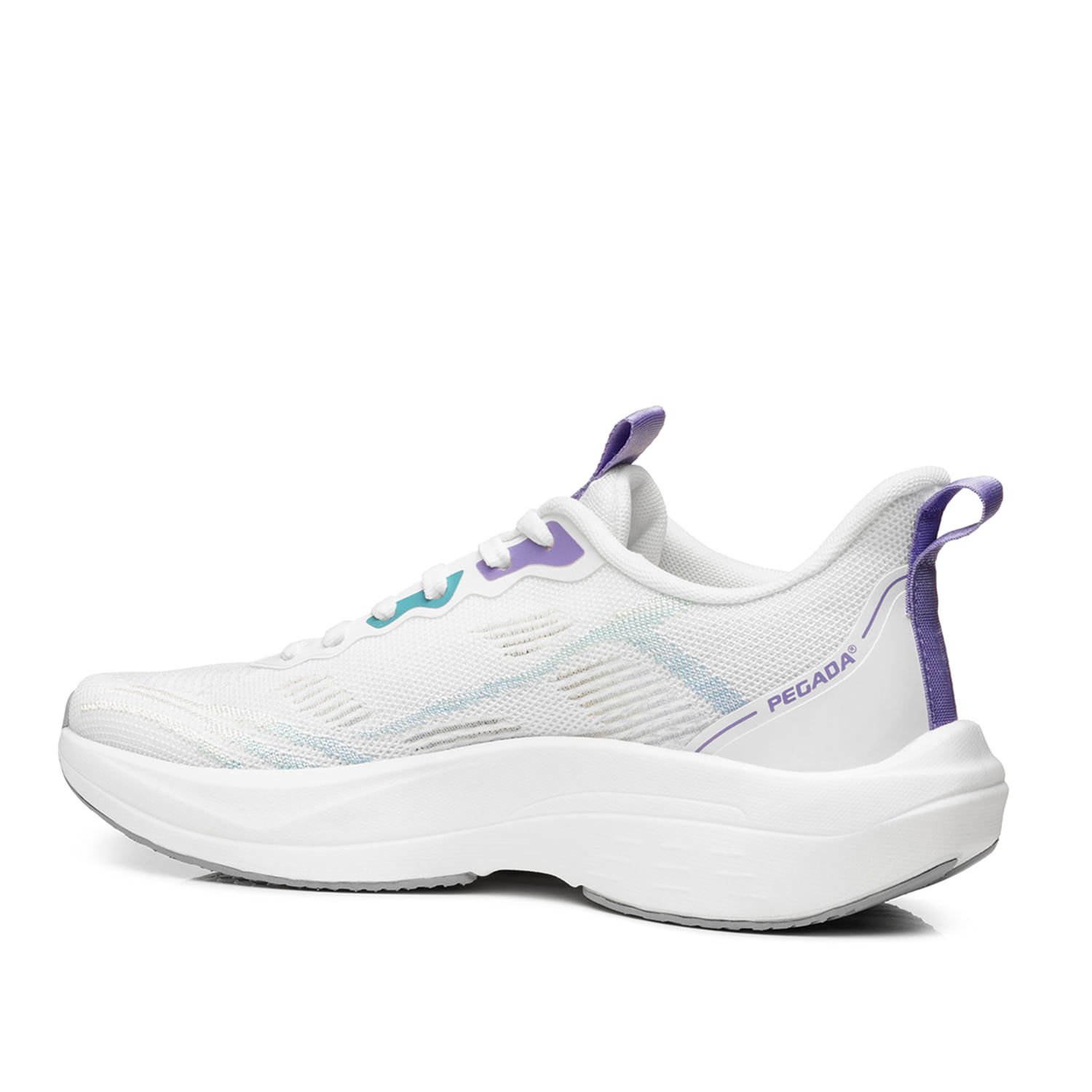 Tênis Esportivo Pegada Feminino em Tecido Branco 291701-01 Branco 3