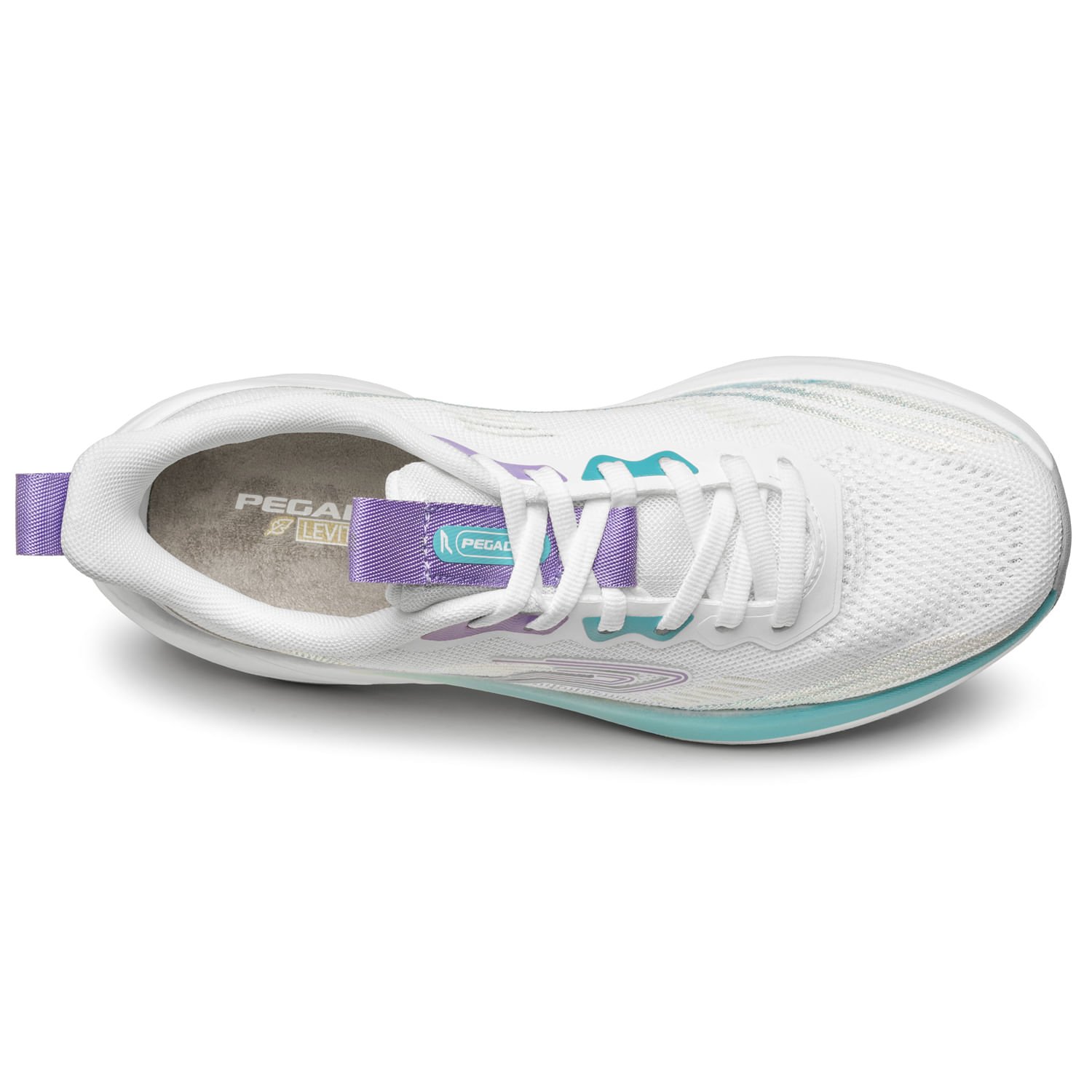 Tênis Esportivo Pegada Feminino em Tecido Branco 291701-01 Branco 5