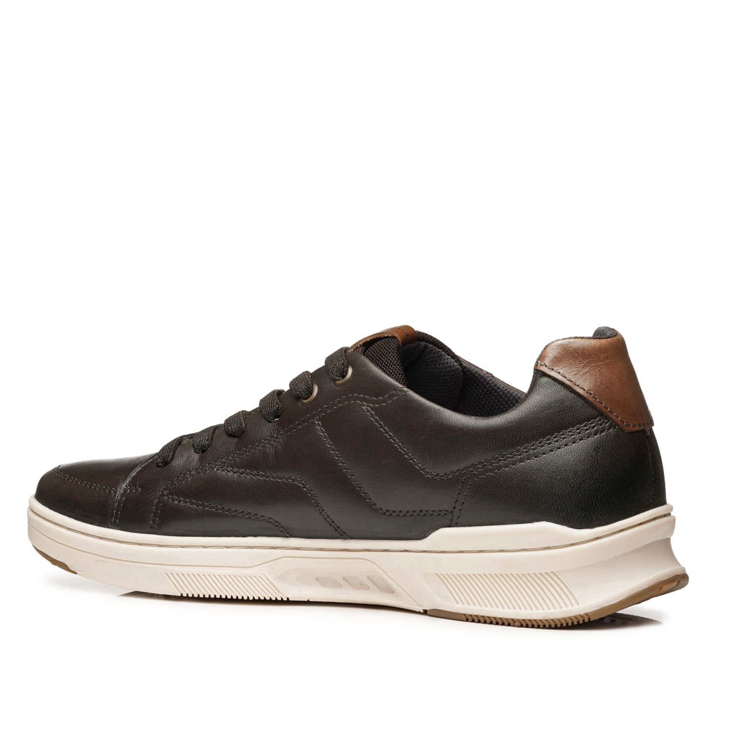 Sapatênis Pegada Masculino em Couro Dark Brown 110607-04 Café 3
