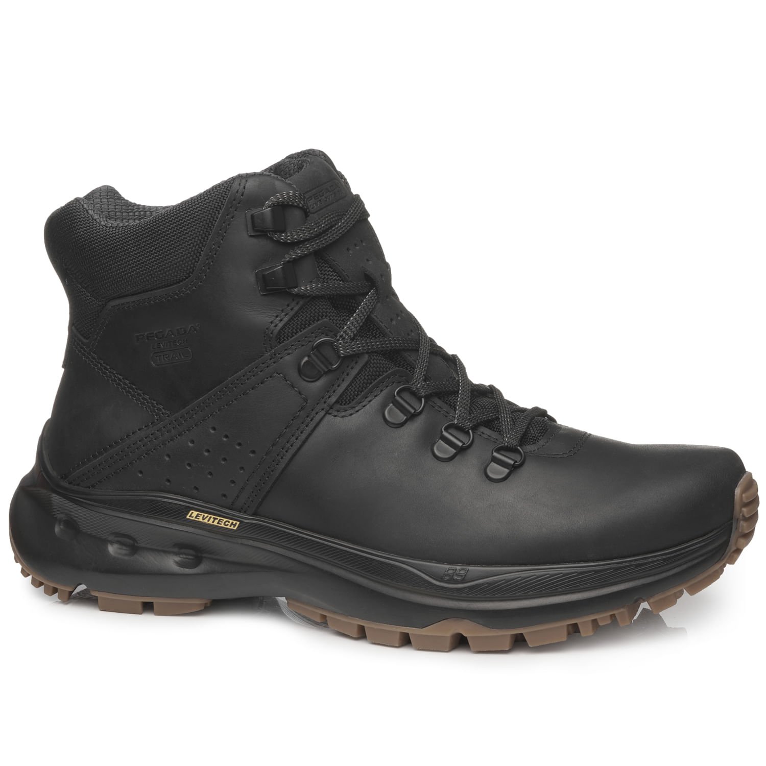 Bota Treking Pegada Masculino em Couro Preto 150405-05