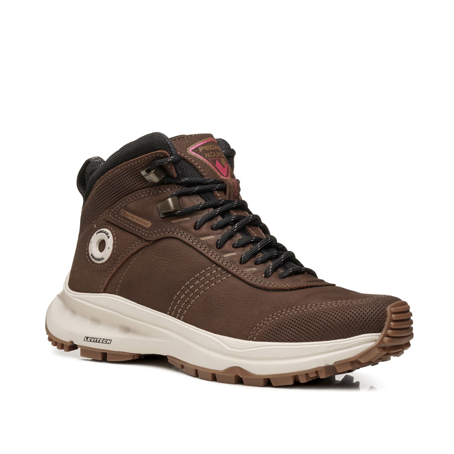 Bota Trekking Pegada Feminina em Couro Castanho 250409-06 Marrom 2