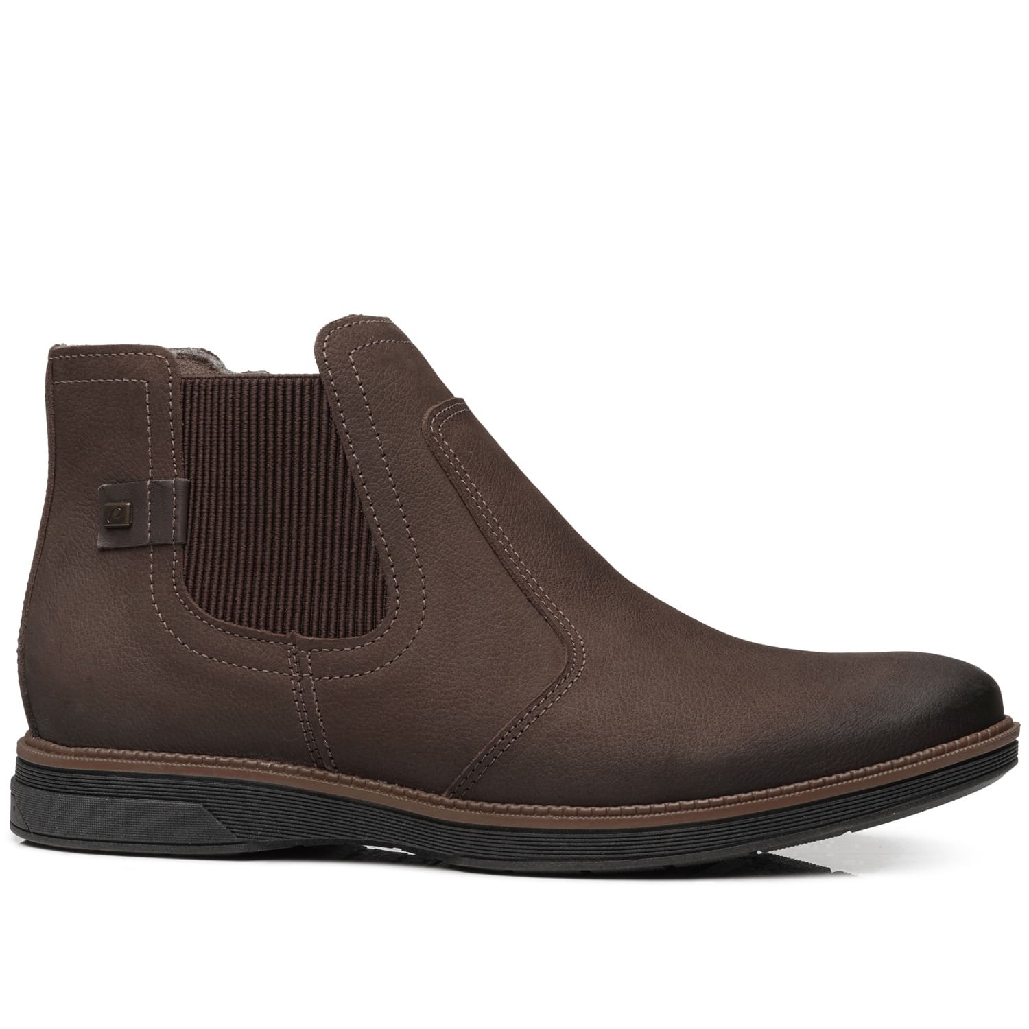 Sapato Casual Pegada Masculino em Couro Chocolate 126754-05
