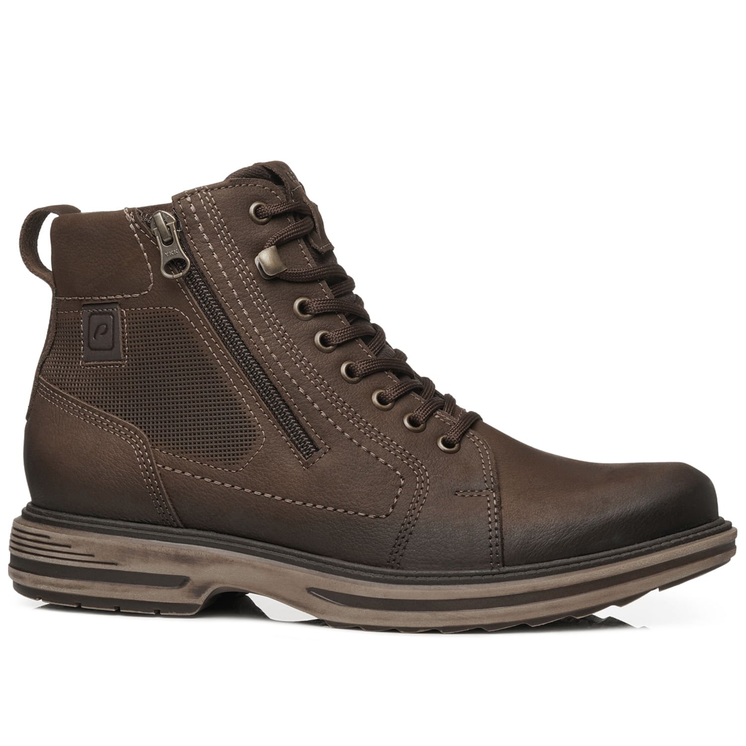 Bota Pegada Masculino em Couro Chocolate 181804-06
