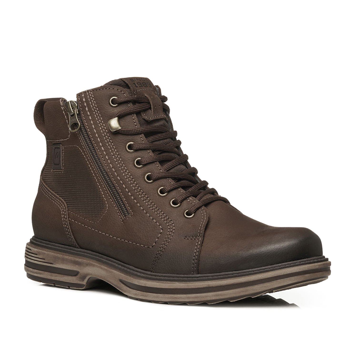 Bota Pegada Masculino em Couro Chocolate 181804-06 Marrom 3