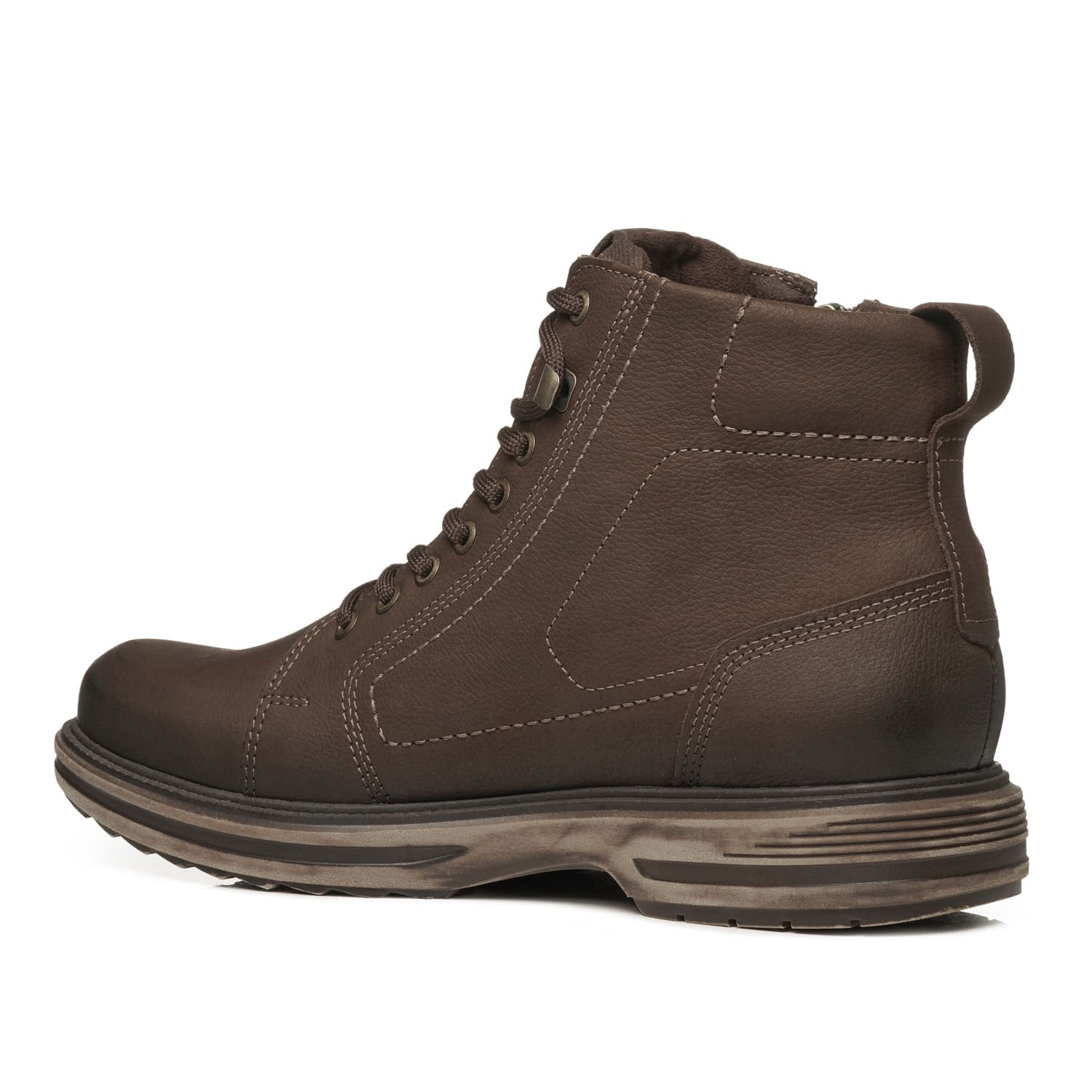 Bota Pegada Masculino em Couro Chocolate 181804-06 Marrom 4