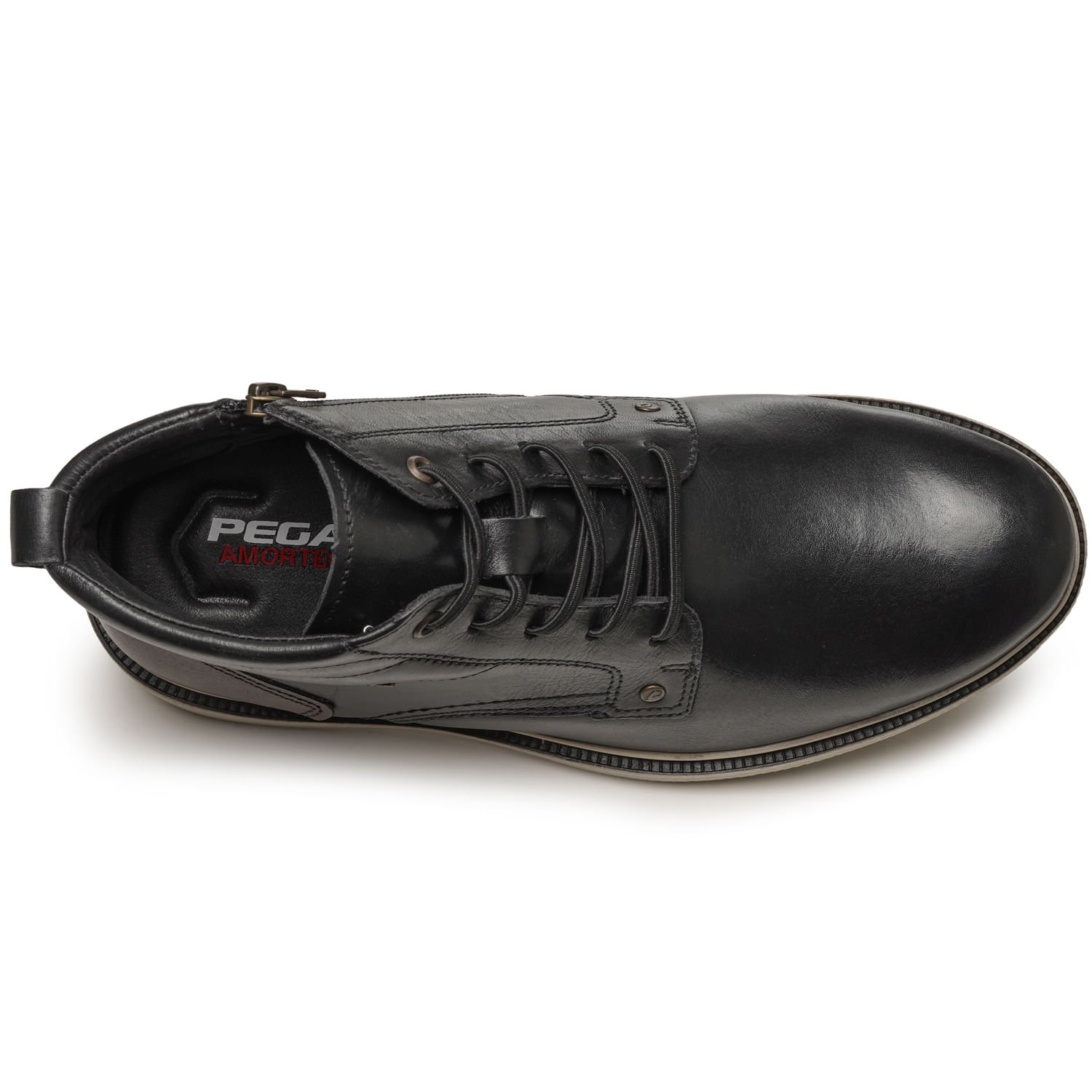 Sapato Casual Pegada Masculino em Couro Preto 126114-03 Preto 6