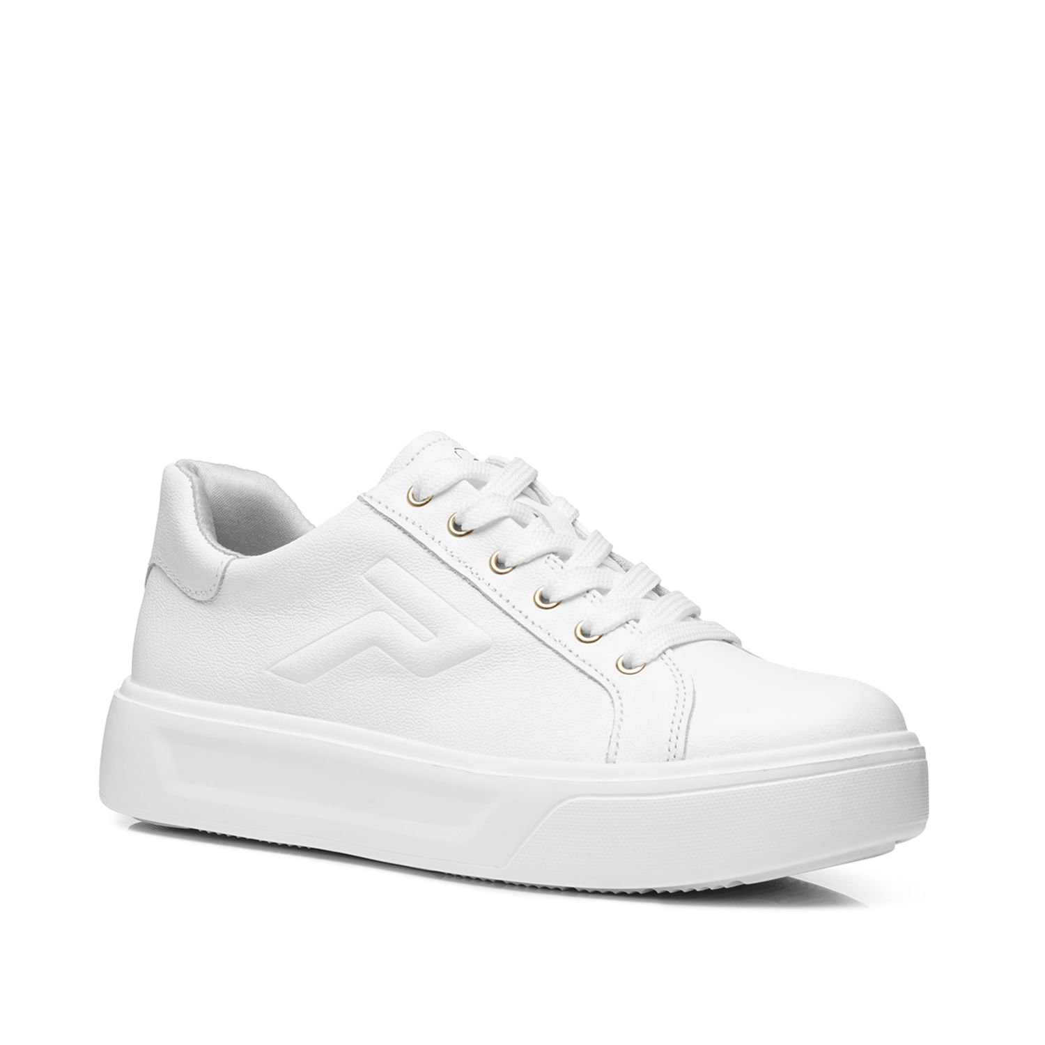 Tênis Pegada Feminino em Couro Branco 211216-05 Branco 2