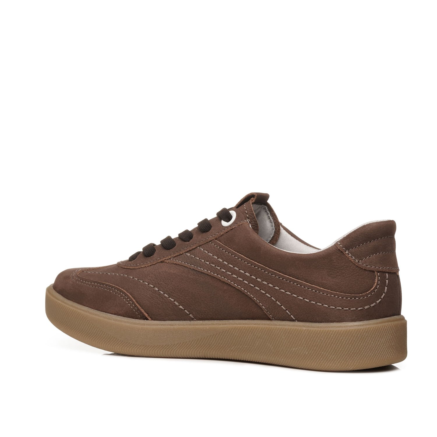 Tênis Casual Pegada Feminino em Couro Castanho 210802-11 Marrom 3