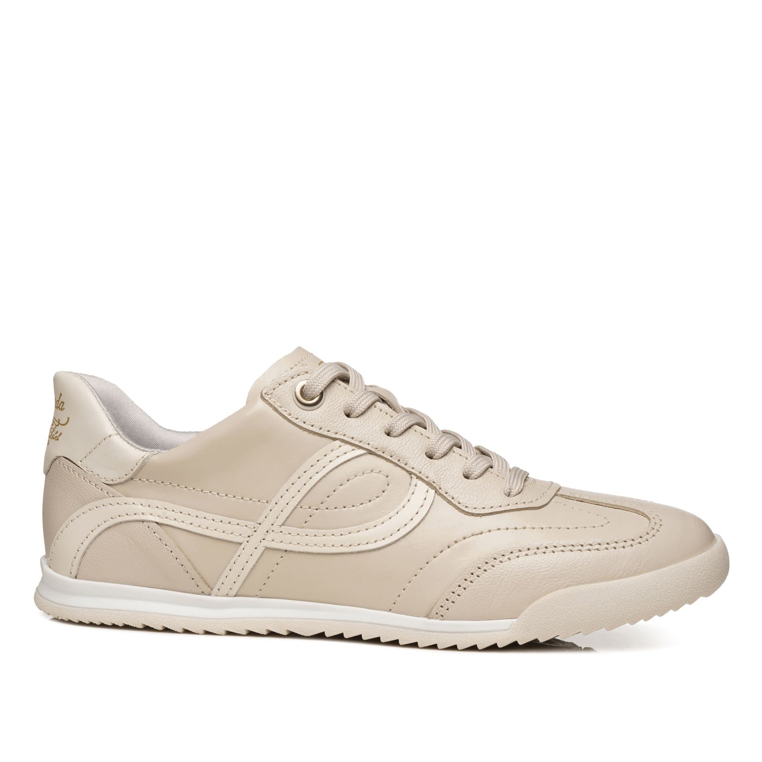 Tênis Pegada Feminino em Couro Off White 212804-13