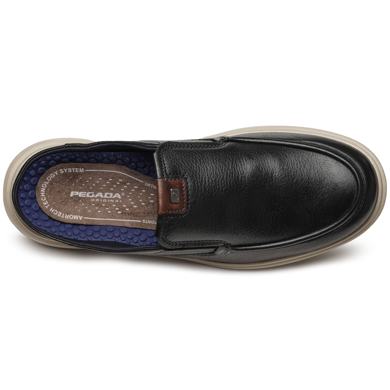 Mule Pegada Masculino em Couro Preto 112202-03 Preto 6