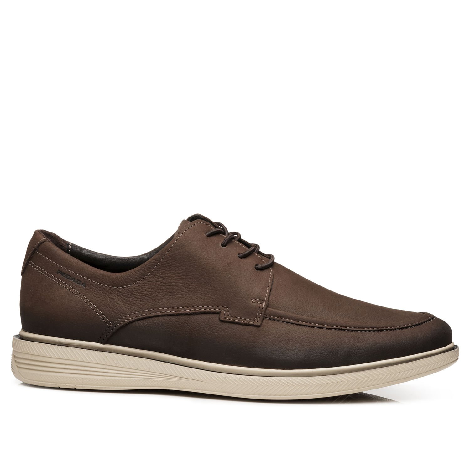 Sapato Casual Pegada Masculino em Couro Chocolate 126116-04