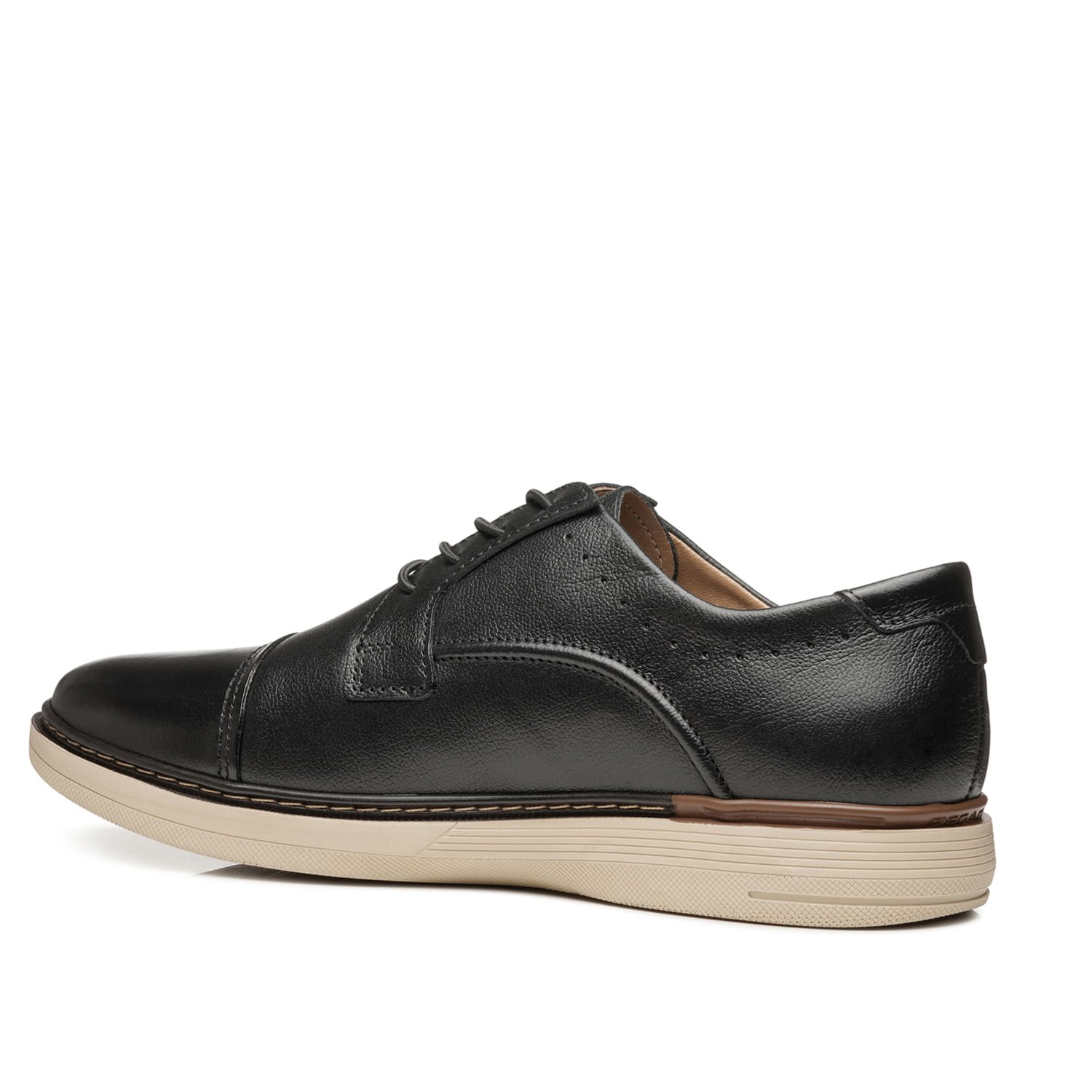 Sapato Casual Pegada Masculino em Couro Preto 127601-01 Preto 3