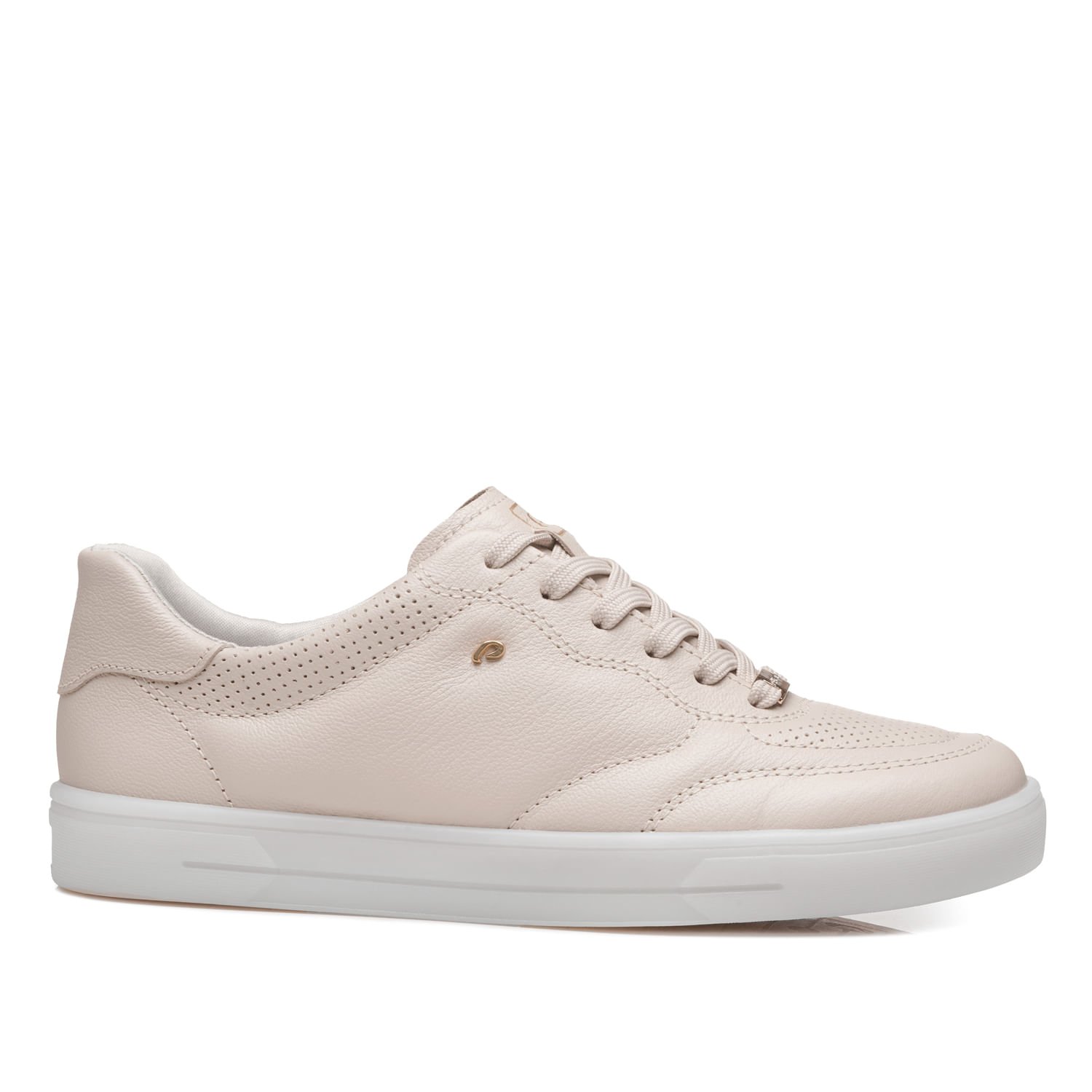 Tênis Pegada Feminino em Couro Off White 211164-02