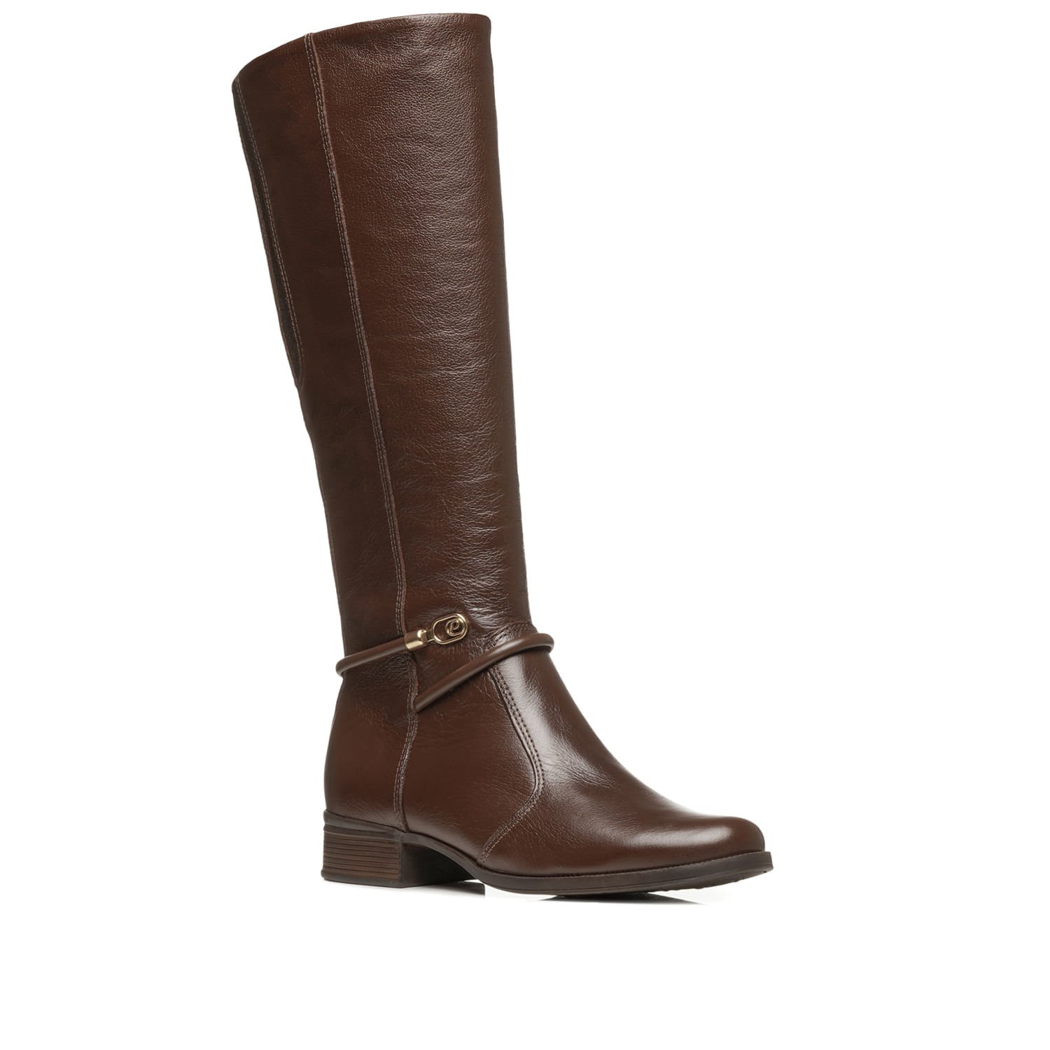 Bota Montaria Pegada Feminino em Couro Pinhão 282064-05 Marrom 3