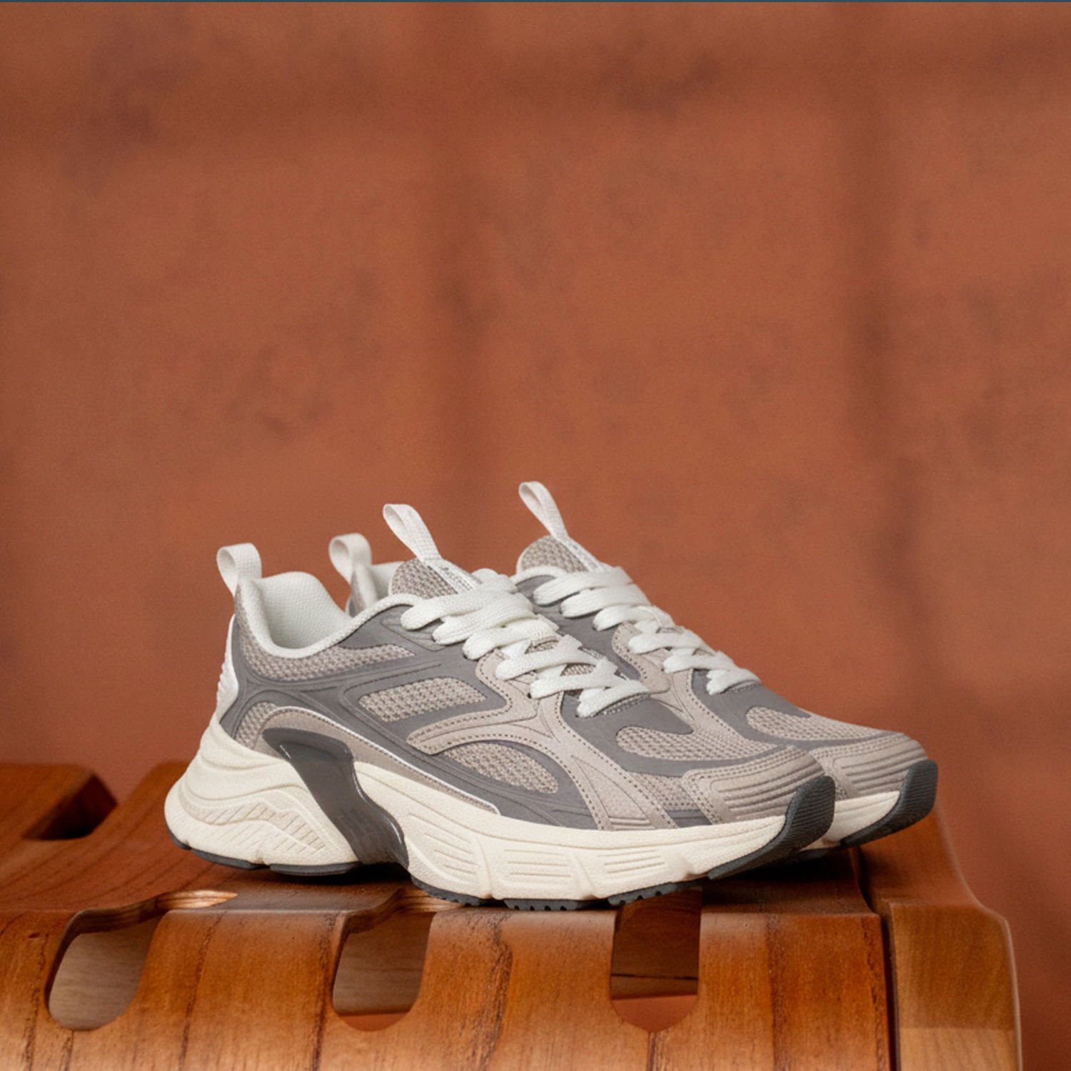 Tênis Chunky Pegada Feminino em Tecido Grey 291601-03 Cinza 2