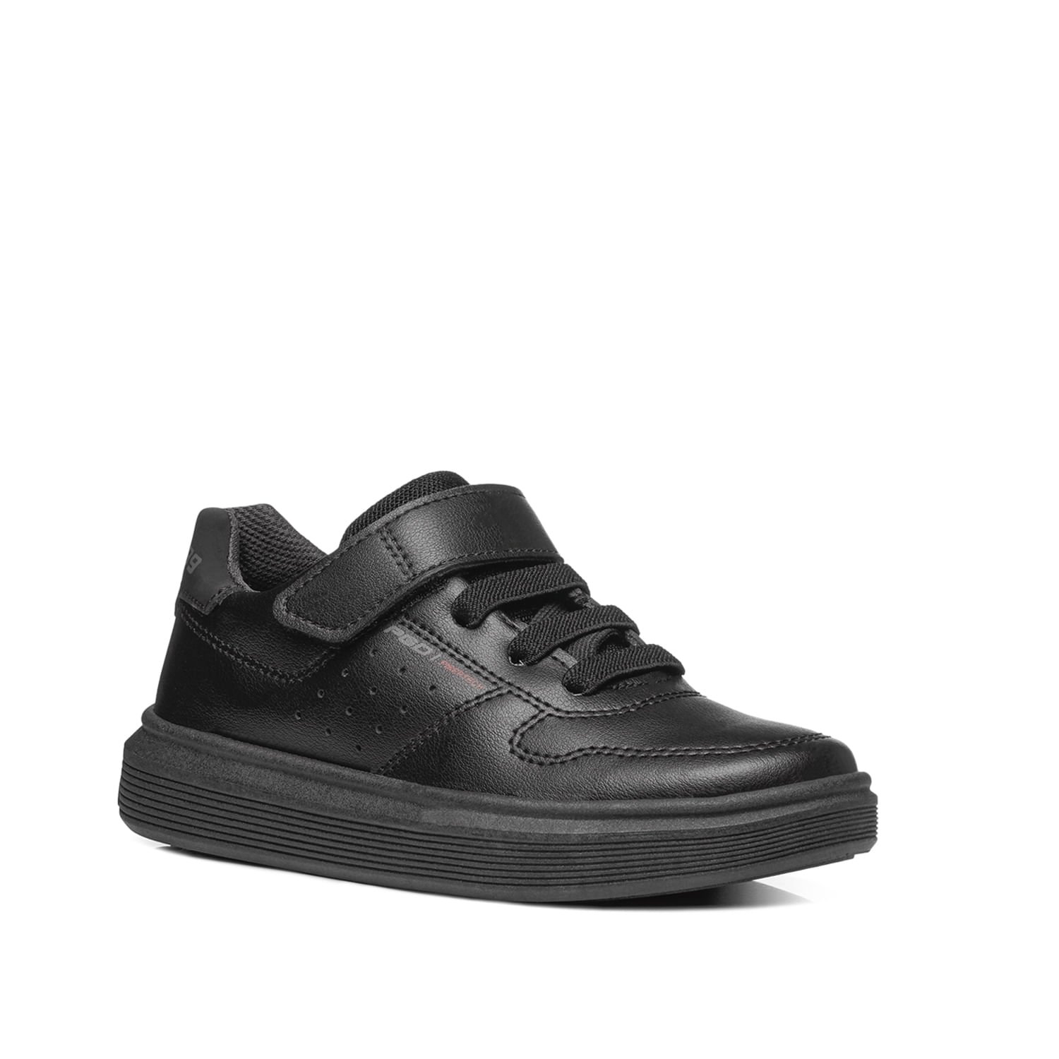 Tênis Casual Pegada Infantil em Microfibra Preto 372108-03 Preto 2