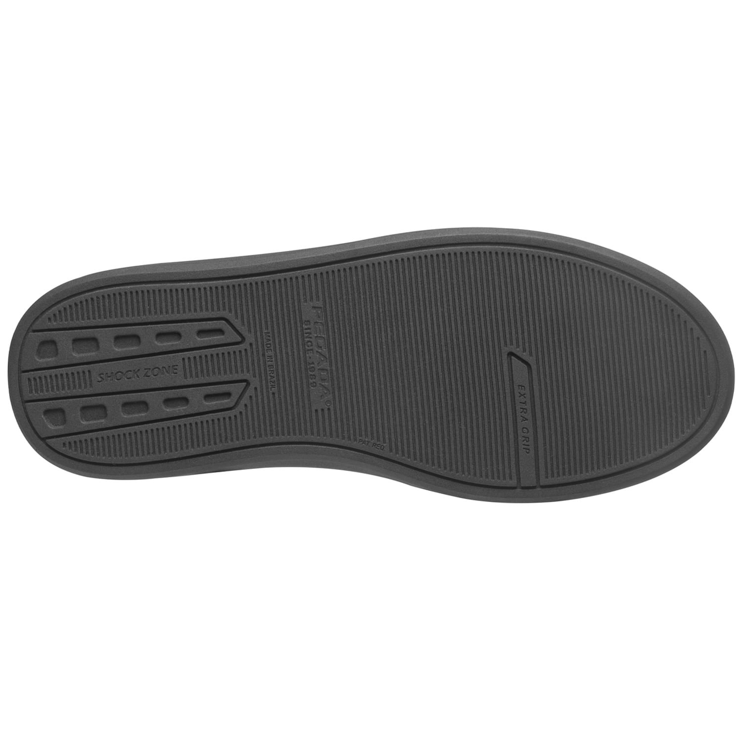 Tênis Casual Pegada Infantil em Microfibra Preto 372108-03 Preto 4