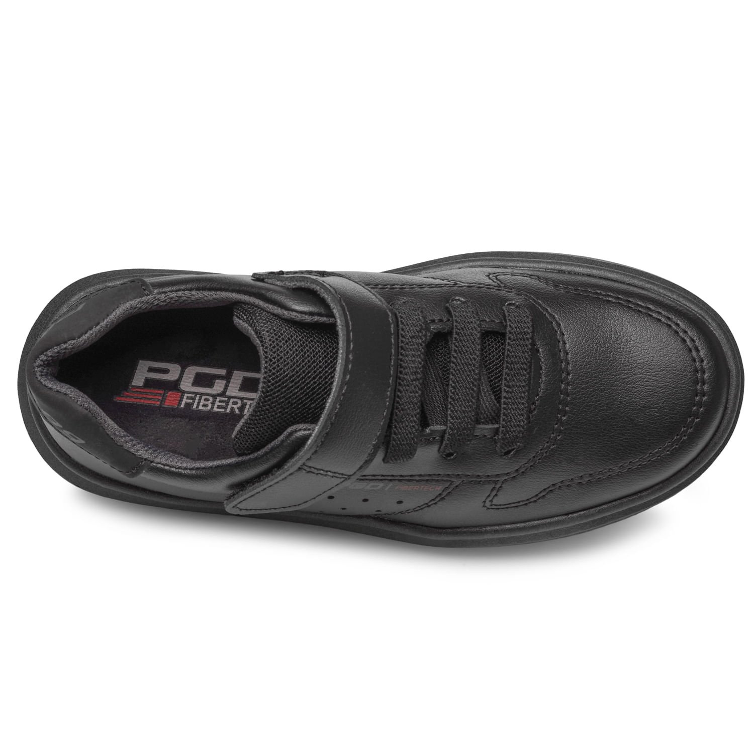 Tênis Casual Pegada Infantil em Microfibra Preto 372108-03 Preto 5