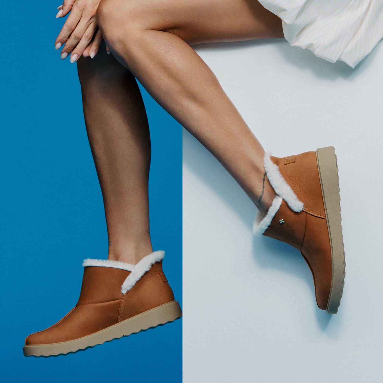 Bota Pegada Feminino em Couro Camel 281191-02 Marrom 2