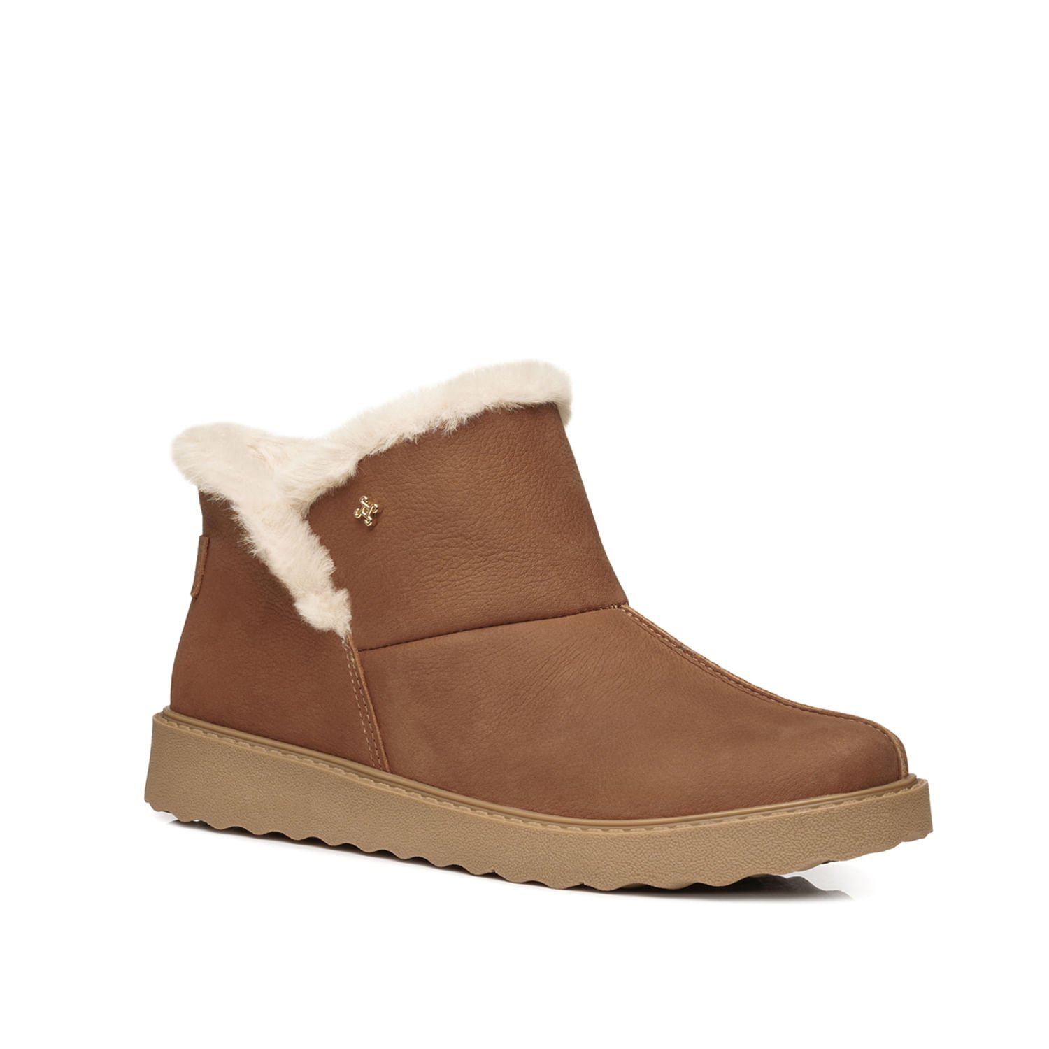 Bota Pegada Feminino em Couro Camel 281191-02 Marrom 3