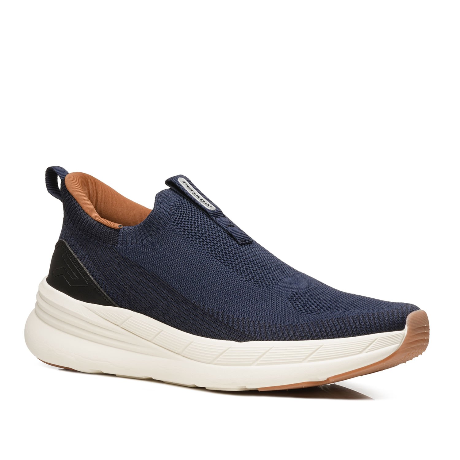 Tênis Esportivo Pegada Masculino em Tecido Marinho 191402-02 Azul Marinho 3