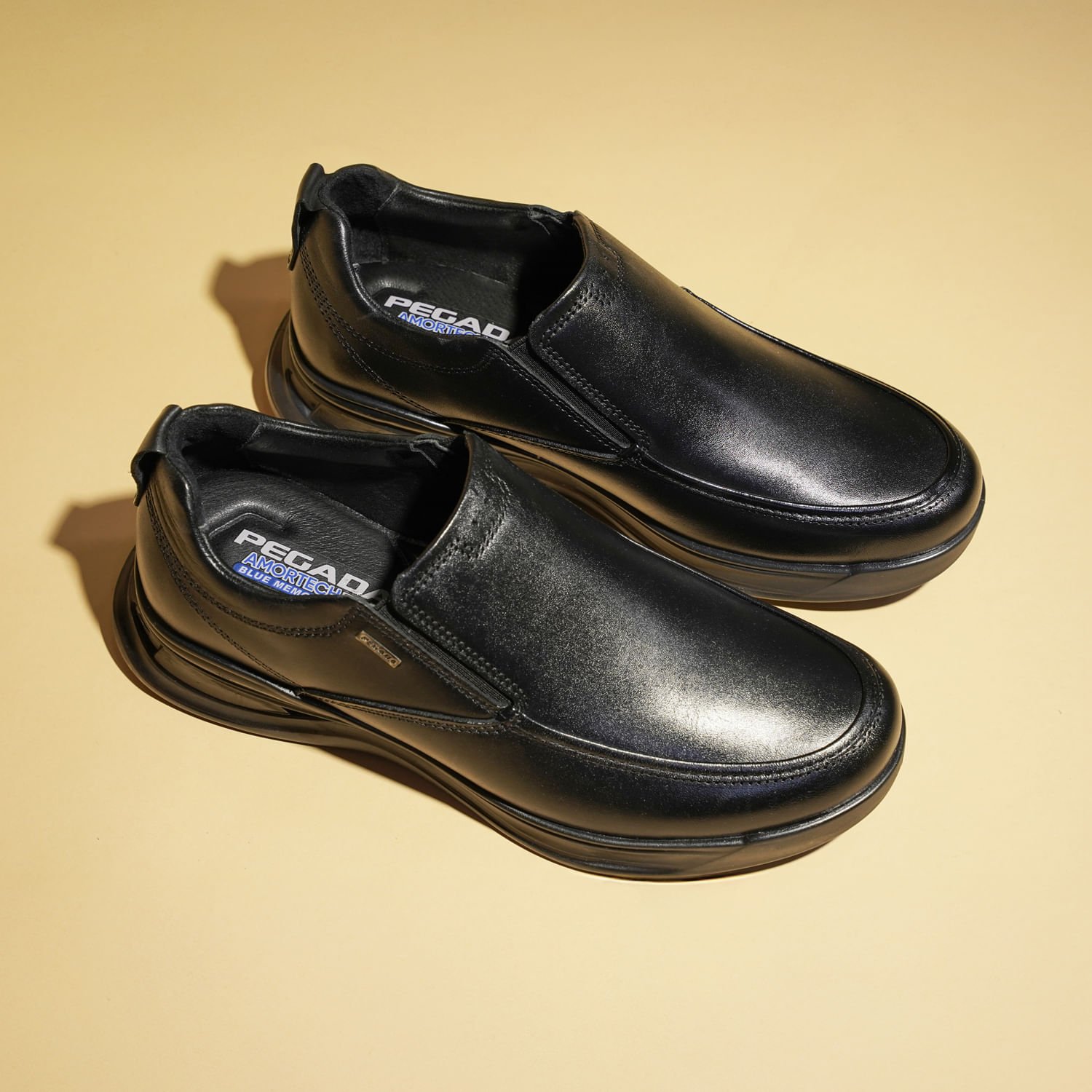 Sapato Casual Pegada Masculino em Couro Preto 126804-01 Preto 2