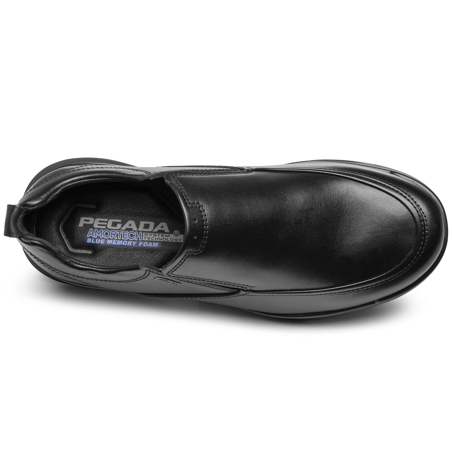 Sapato Casual Pegada Masculino em Couro Preto 126804-01 Preto 7