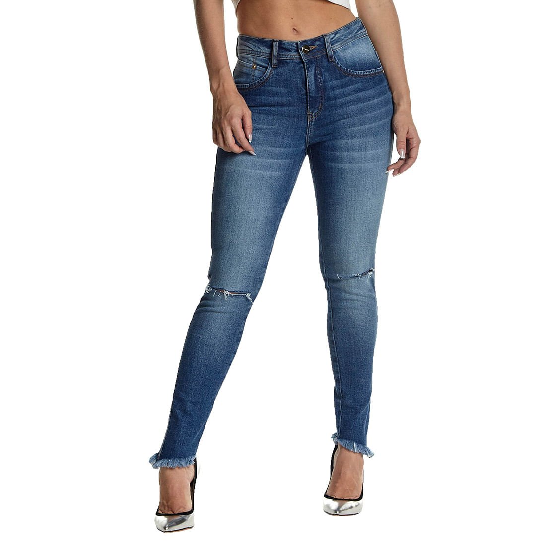 Calça Jeans Osmoze Mid Rise 206124207 Azul
